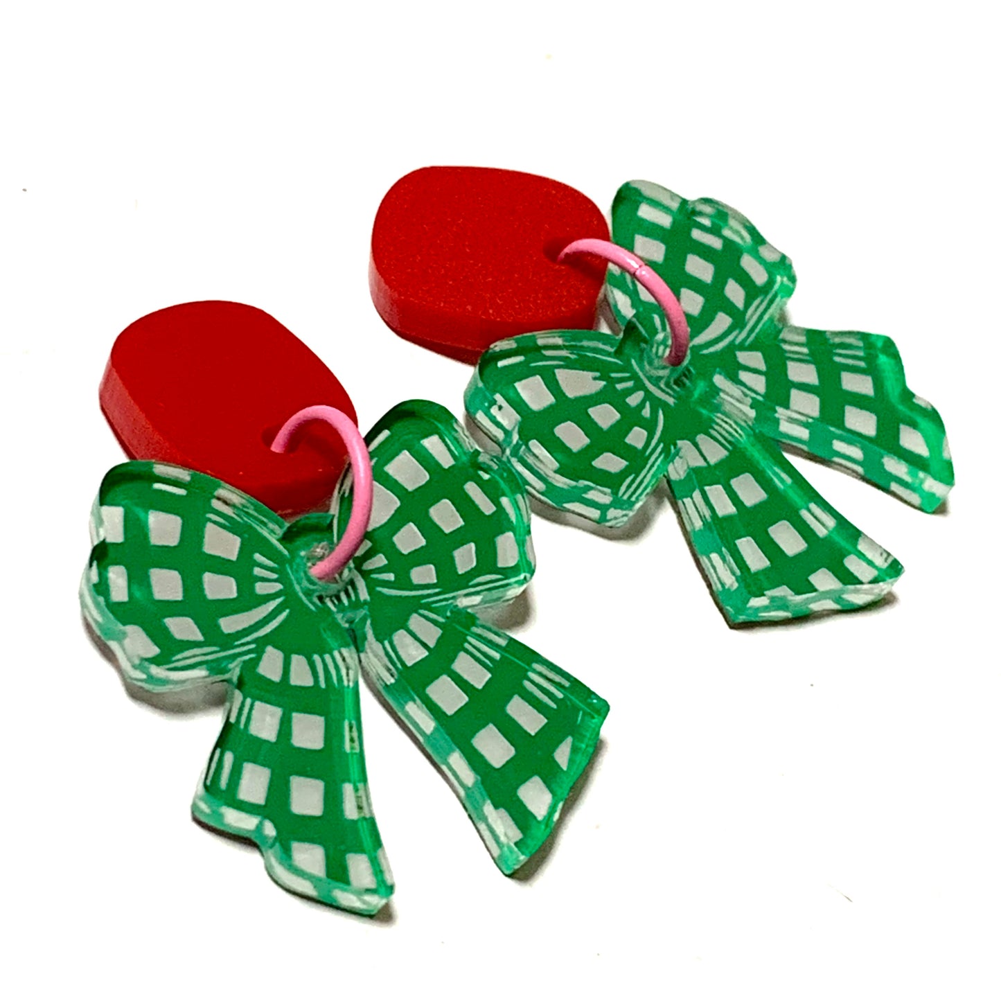 MAKIN' WHOOPEE - “Festive Bows” CHRISTMAS STUD DANGLES