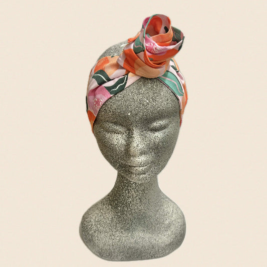 OH SEW ROSY: WIRE HEADBAND - Orange Blossom