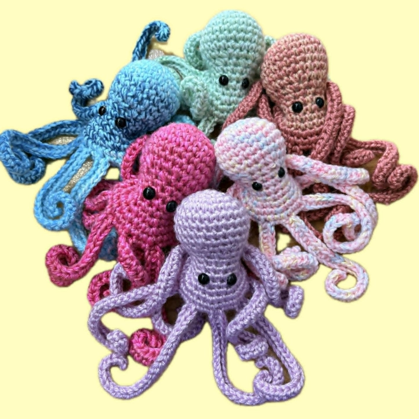 BEAKNITS- CROCHETED OCTOPUS - Dusty Pink