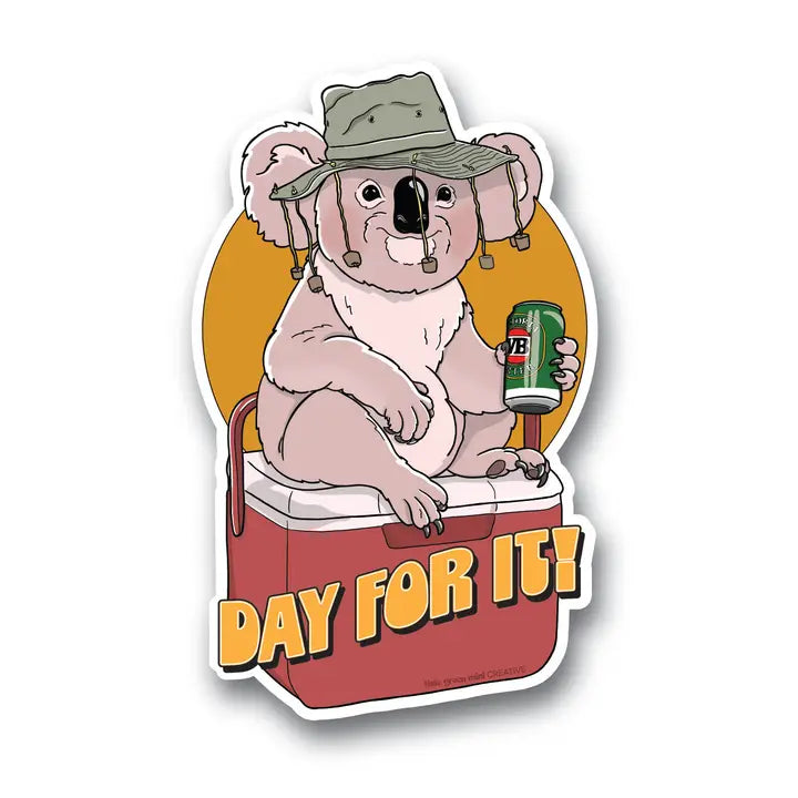 GREEN MINI CREATIVE- "A Day For It" - Koala Sticker