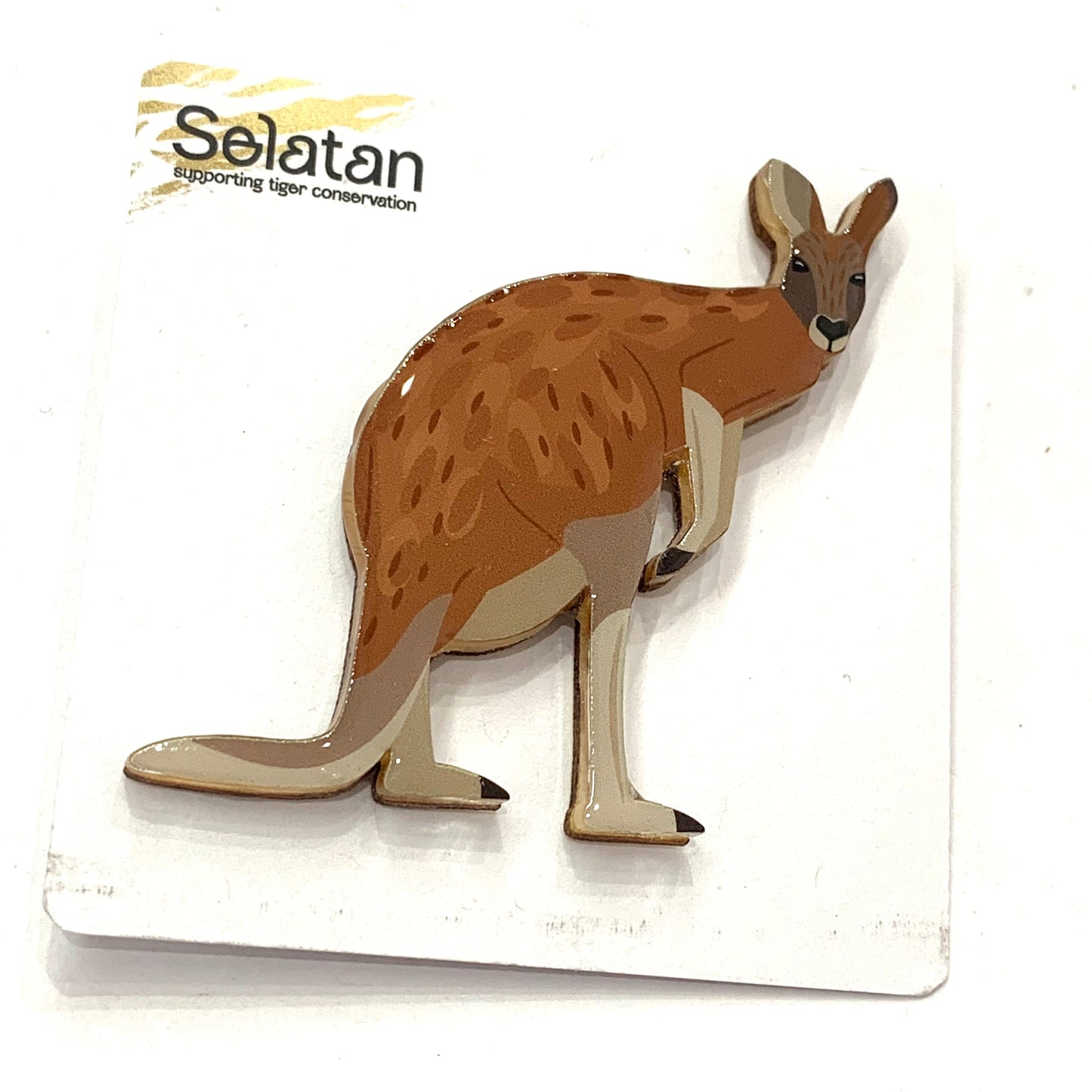 SELATAN- Red Kangaroo Brooch