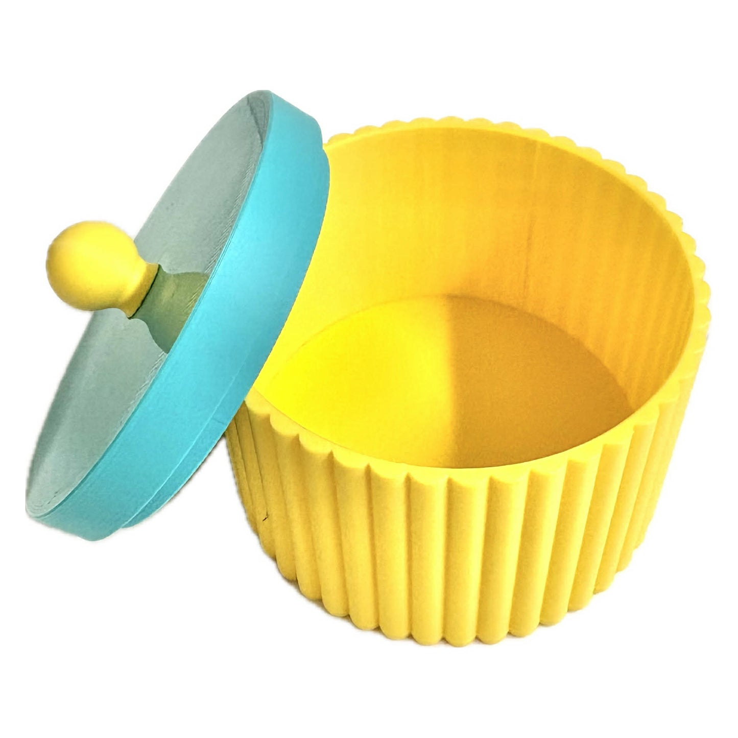 DWAYNSKI.3D - Royal Tray and Bowl Set - Yellow and Turquoise