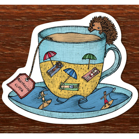 The Nonsense Maker- Teacup Beach Magnet