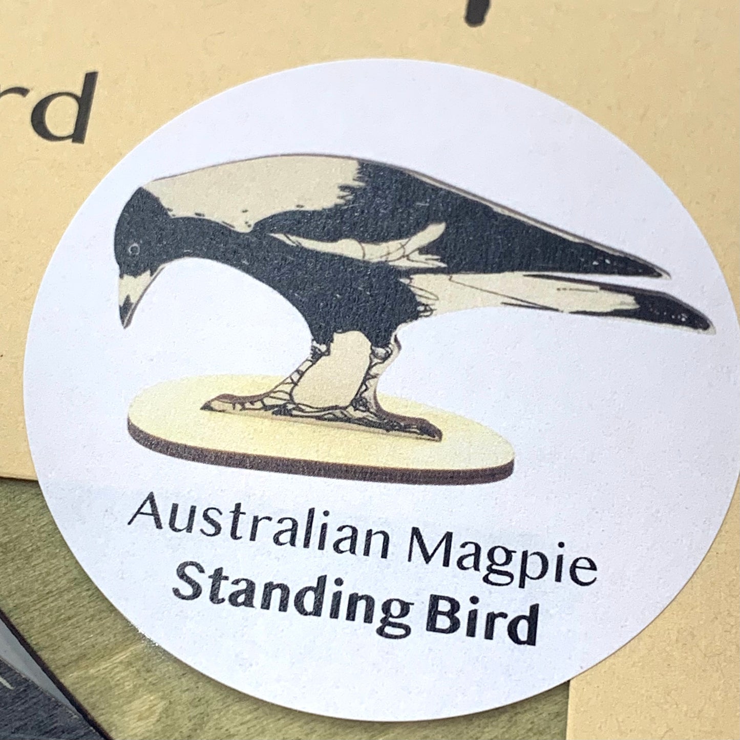 BRIDGET FARMER PRINTMAKER- Standing Magpie