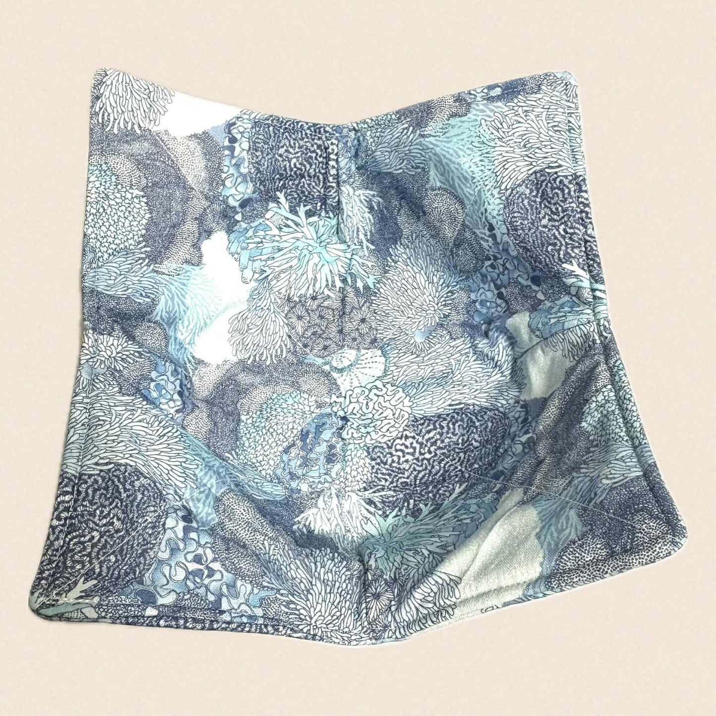 OH SEW ROSY: Bowl Cosies- Blue Seas Vibrant Coral