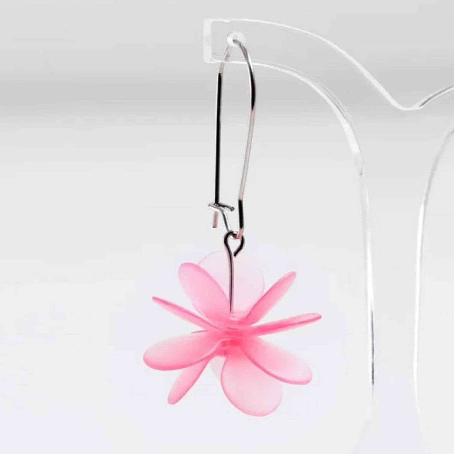 CLAIRE ISHINO- Botanical Peach Pink Blossum Earrings