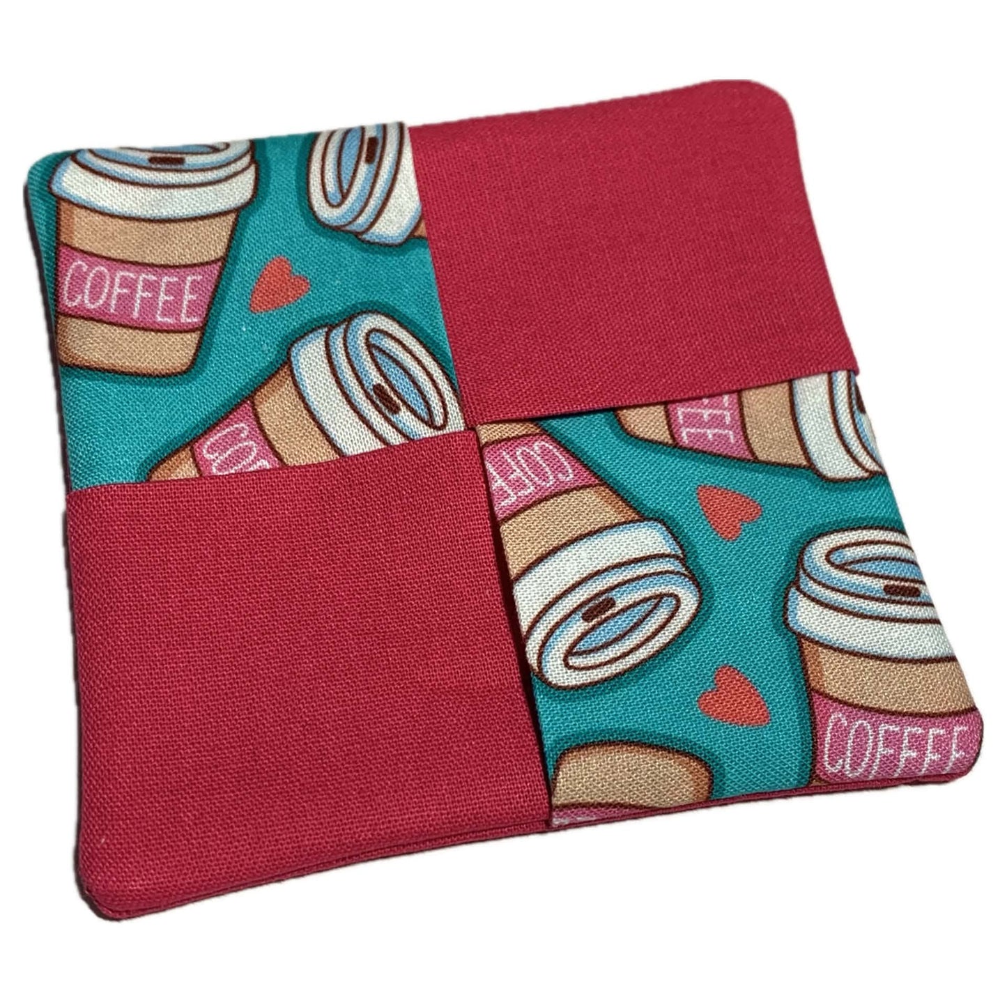 MUMMA WHOOPEE- SINGLE WINE GLASS SLIPPER/COASTERS- "COFFEE LOVER"