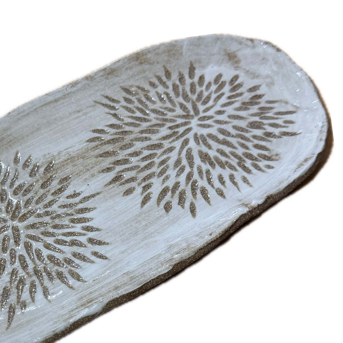 EARTH BY HAND- Hand Built "Twin Blooms" Platter
