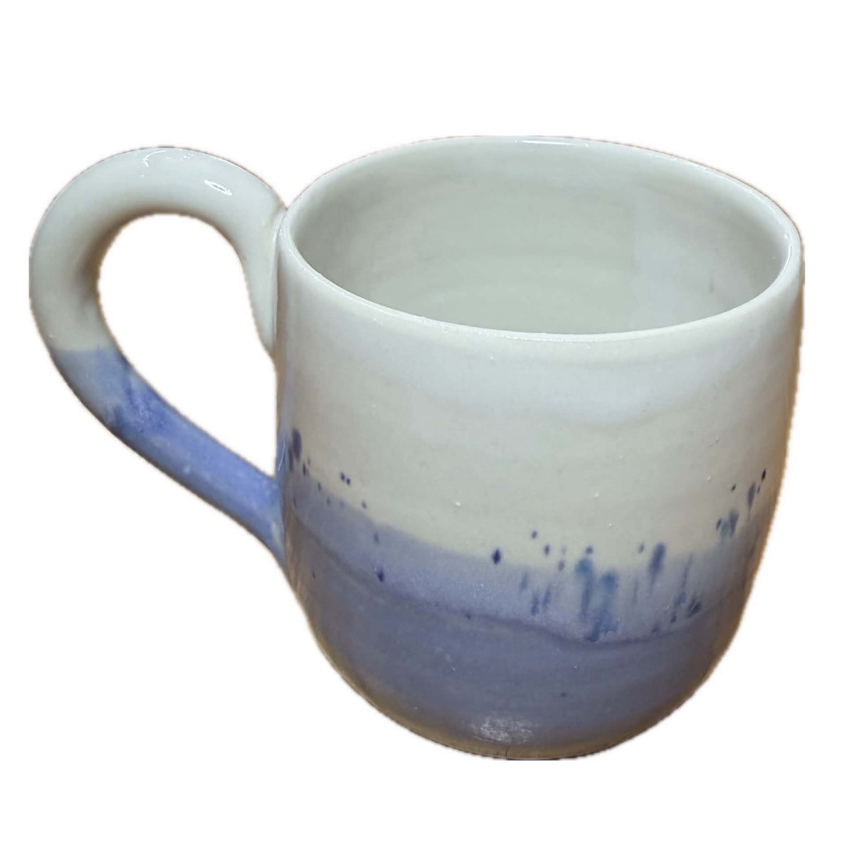 EARTH BY HAND- Hand Painted Blue and White Glazed Mug