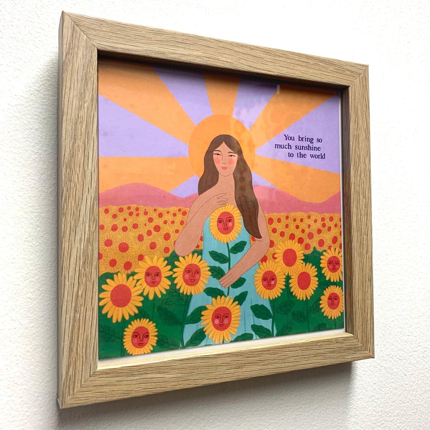 CONSTANZA ILLUSTRATES- "You Bring Sunshine" Framed Image