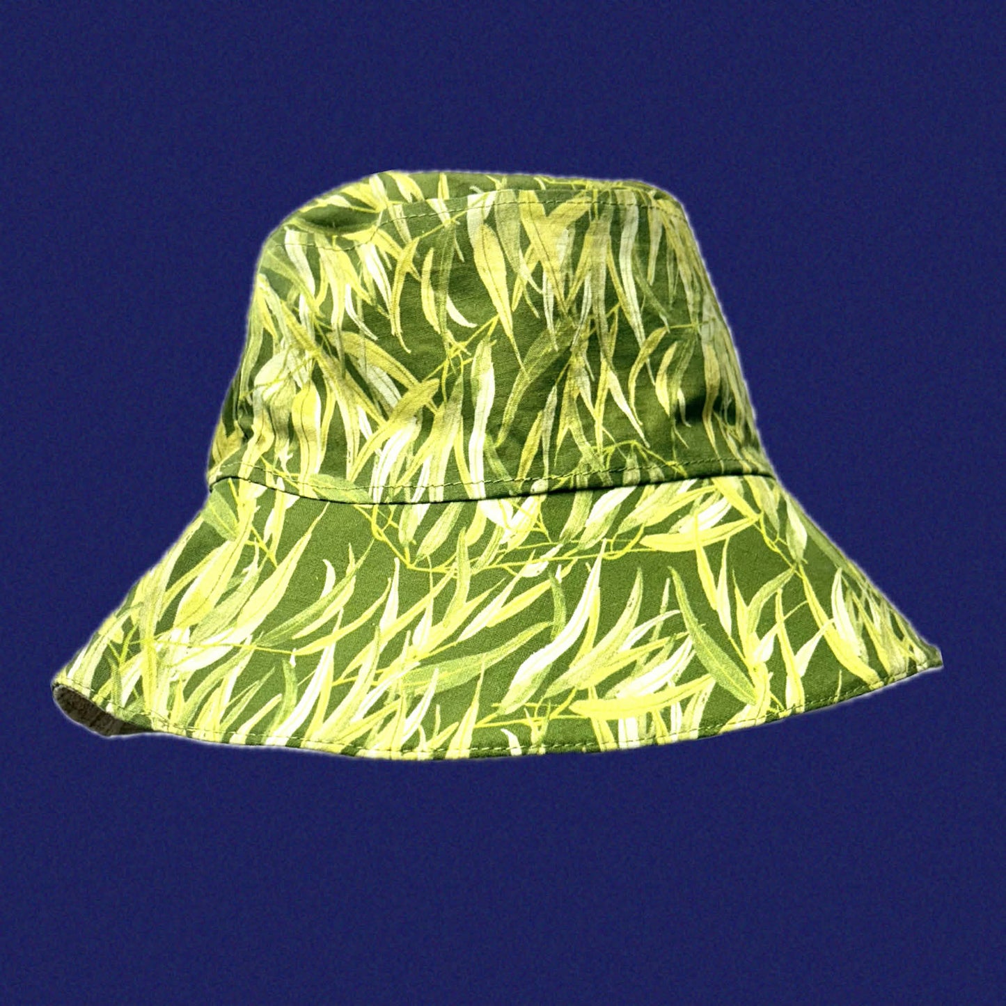 Teacups n Quilts- Gum Leaves Fabric Hat - Adult Size