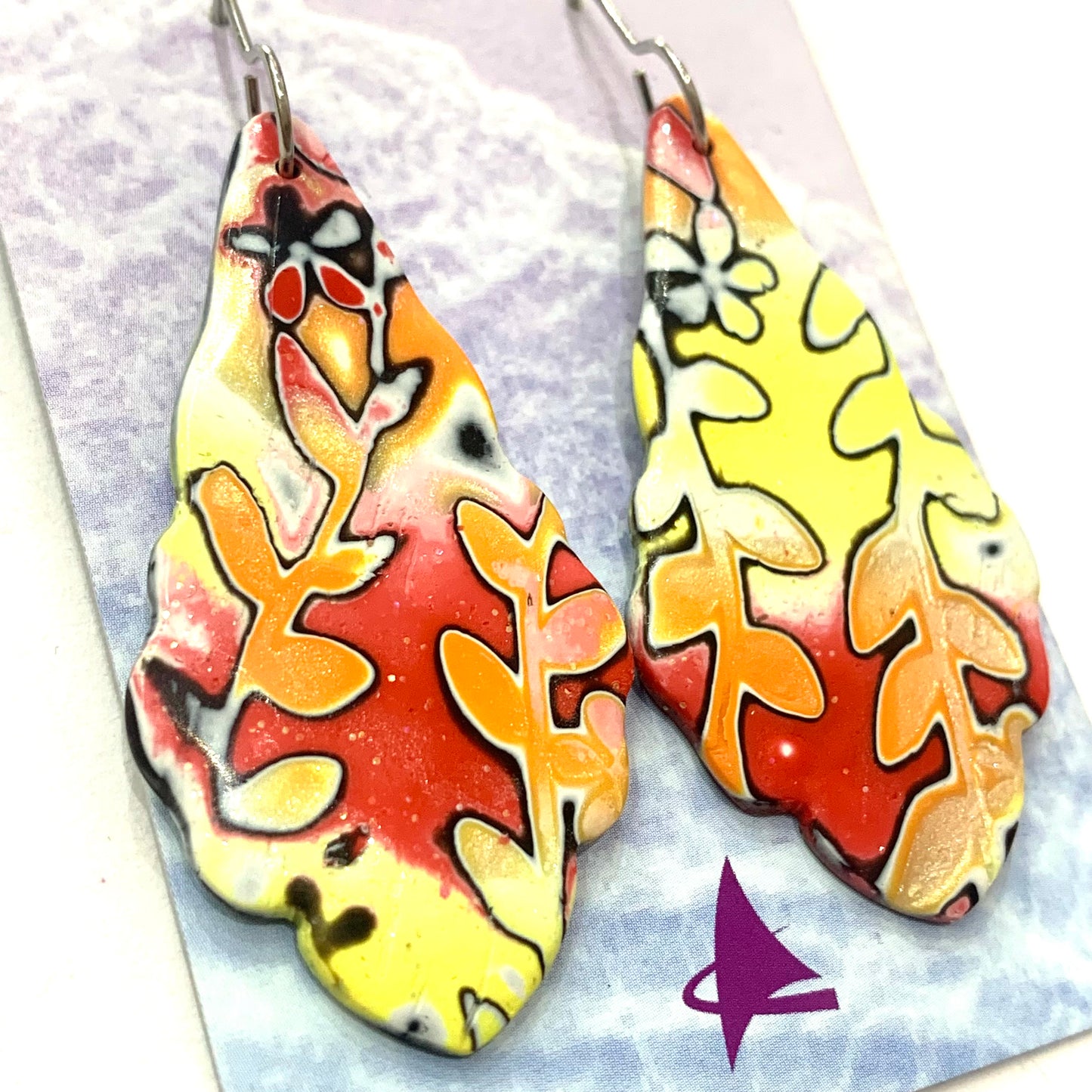 Sailvie Creations - Gingers Scalloped Hook Dangle Earrings