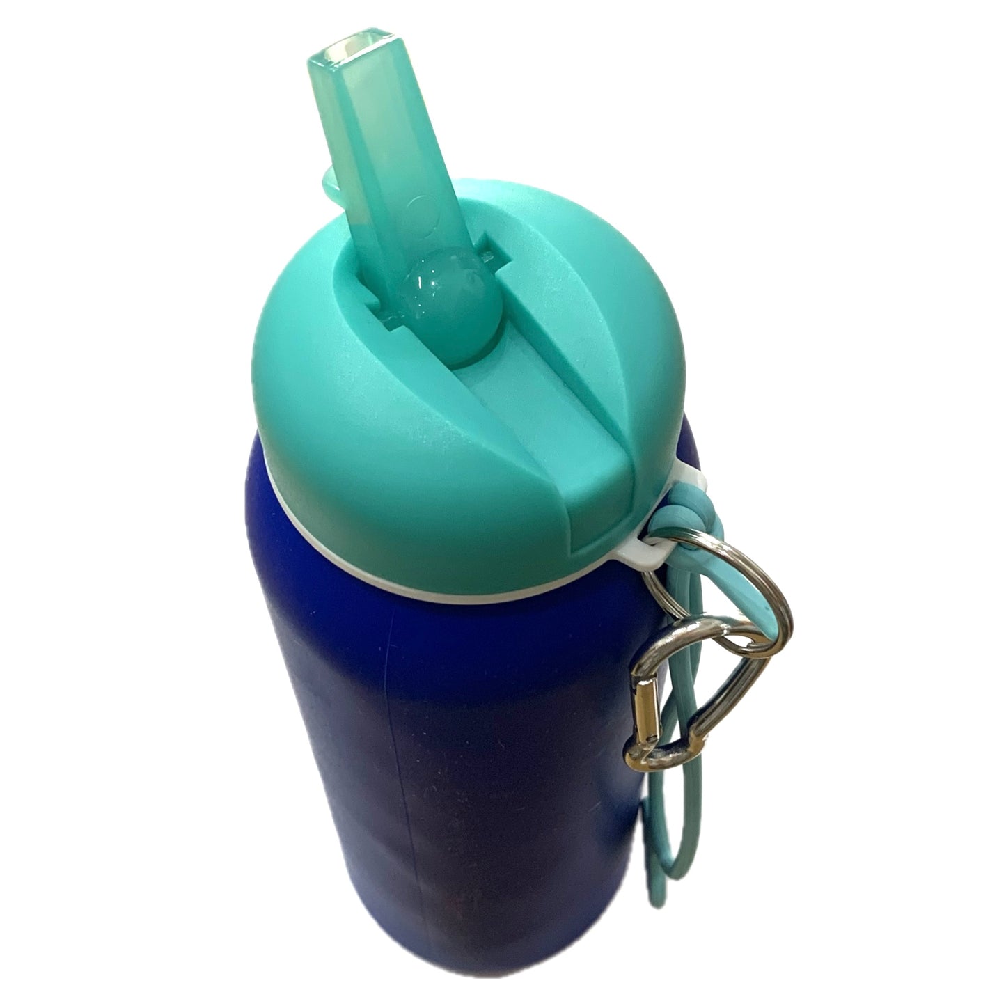 ROLLA BOTTLE - Collapsible Bottle - Royal Blue, White & Aquamarine