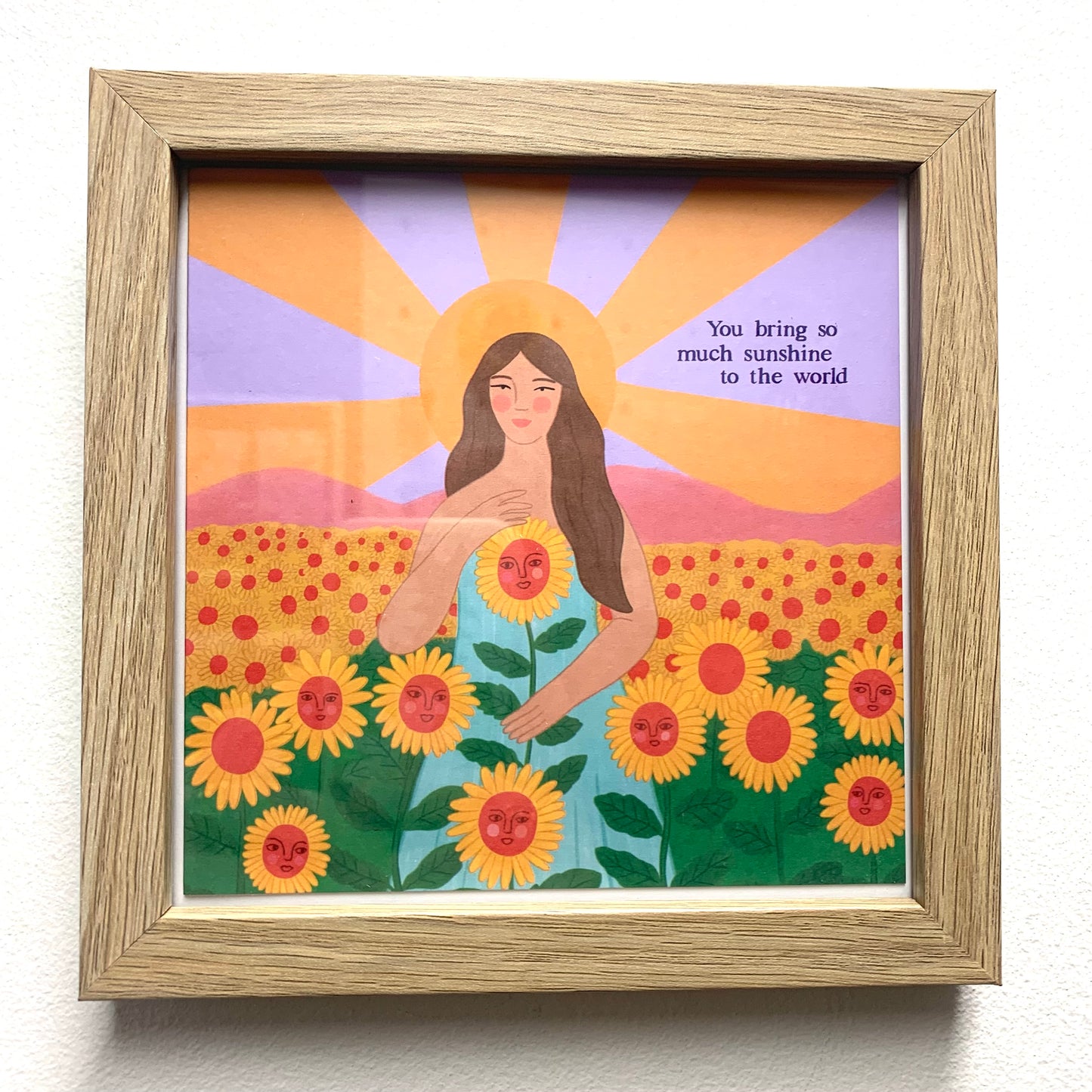 CONSTANZA ILLUSTRATES- "You Bring Sunshine" Framed Image