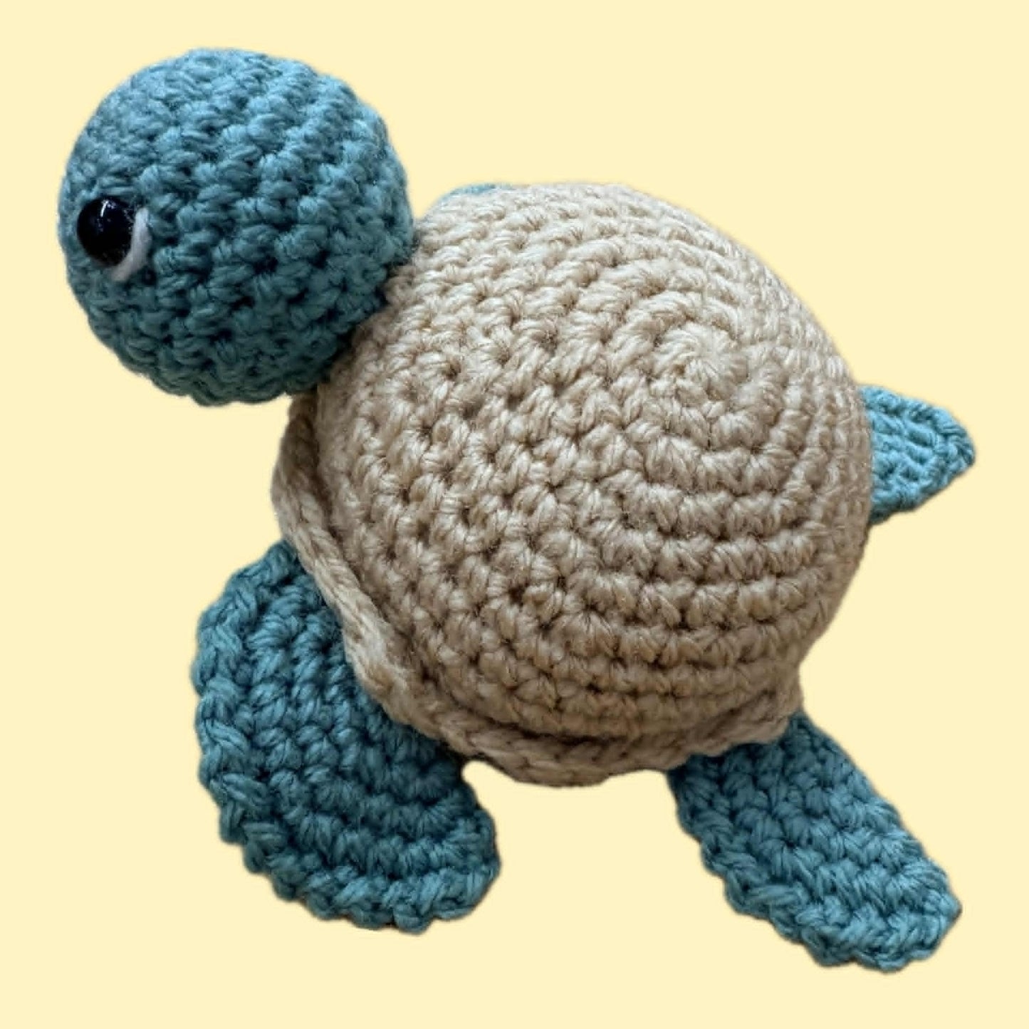 BEAKNITS-Crocheted Turtle - Sandy Shell