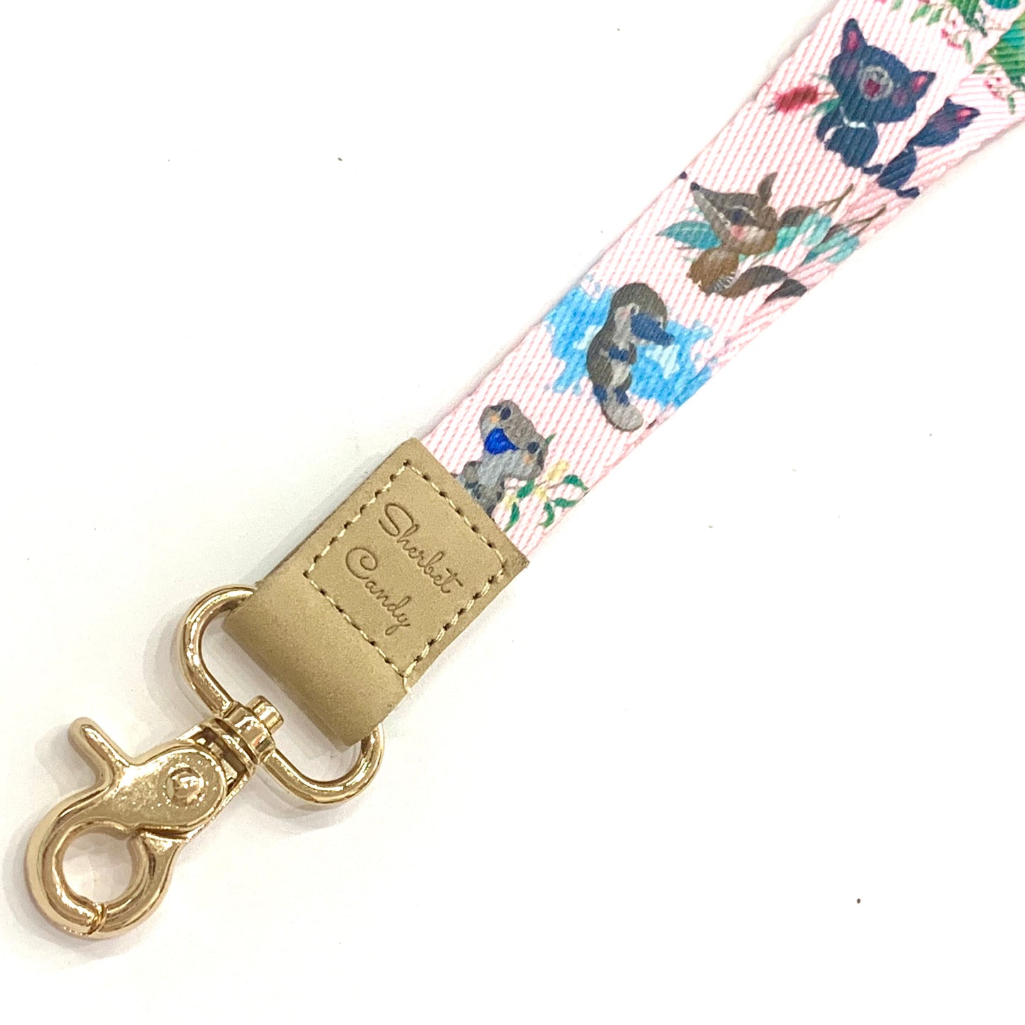 SHERBET CANDY- Aussie Animals- Deluxe Fabric Lanyard