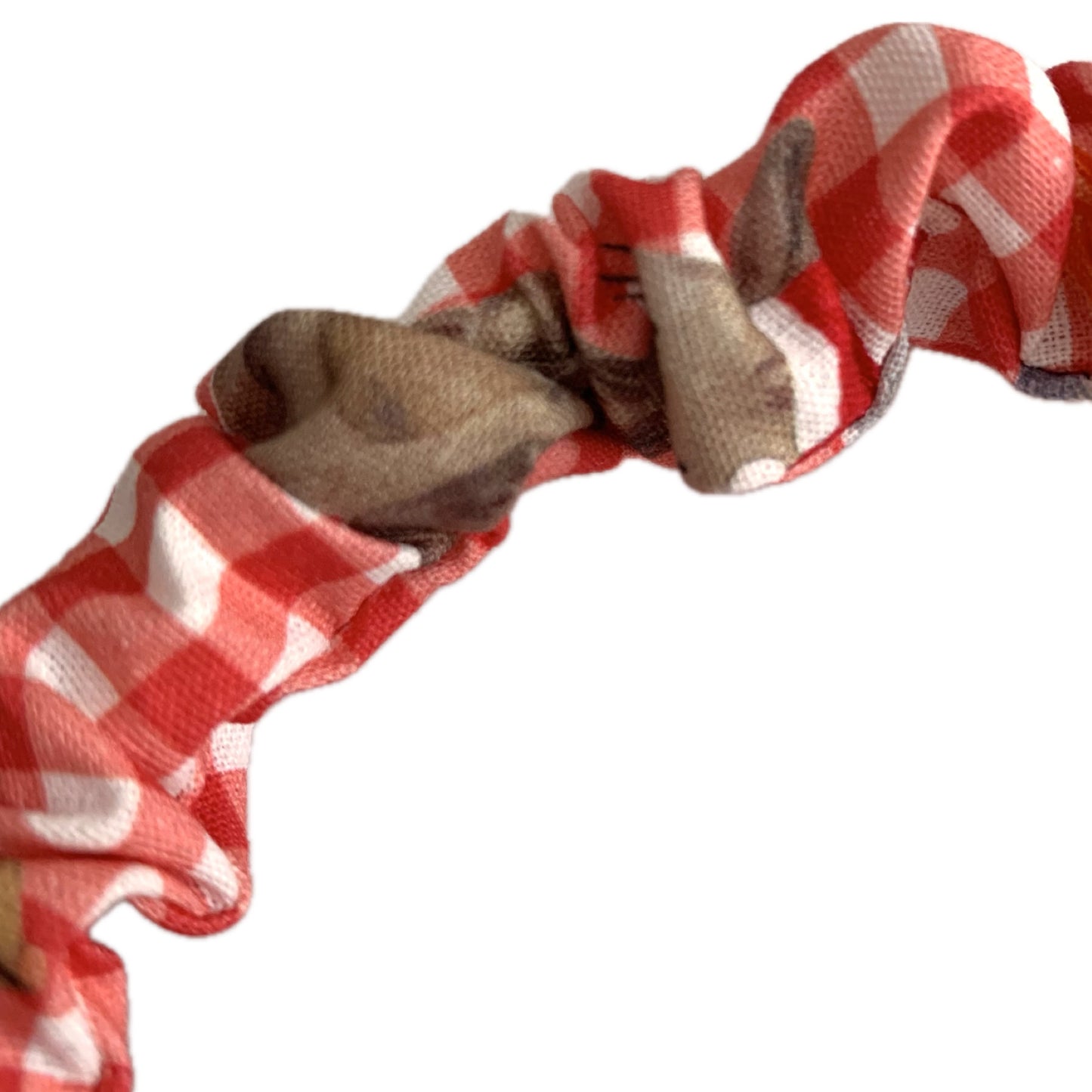 THIS BIRD HAS FLOWN -  SMALL CHRISTMAS SCRUNCHIE HEADBANDS- Christmas Picnic