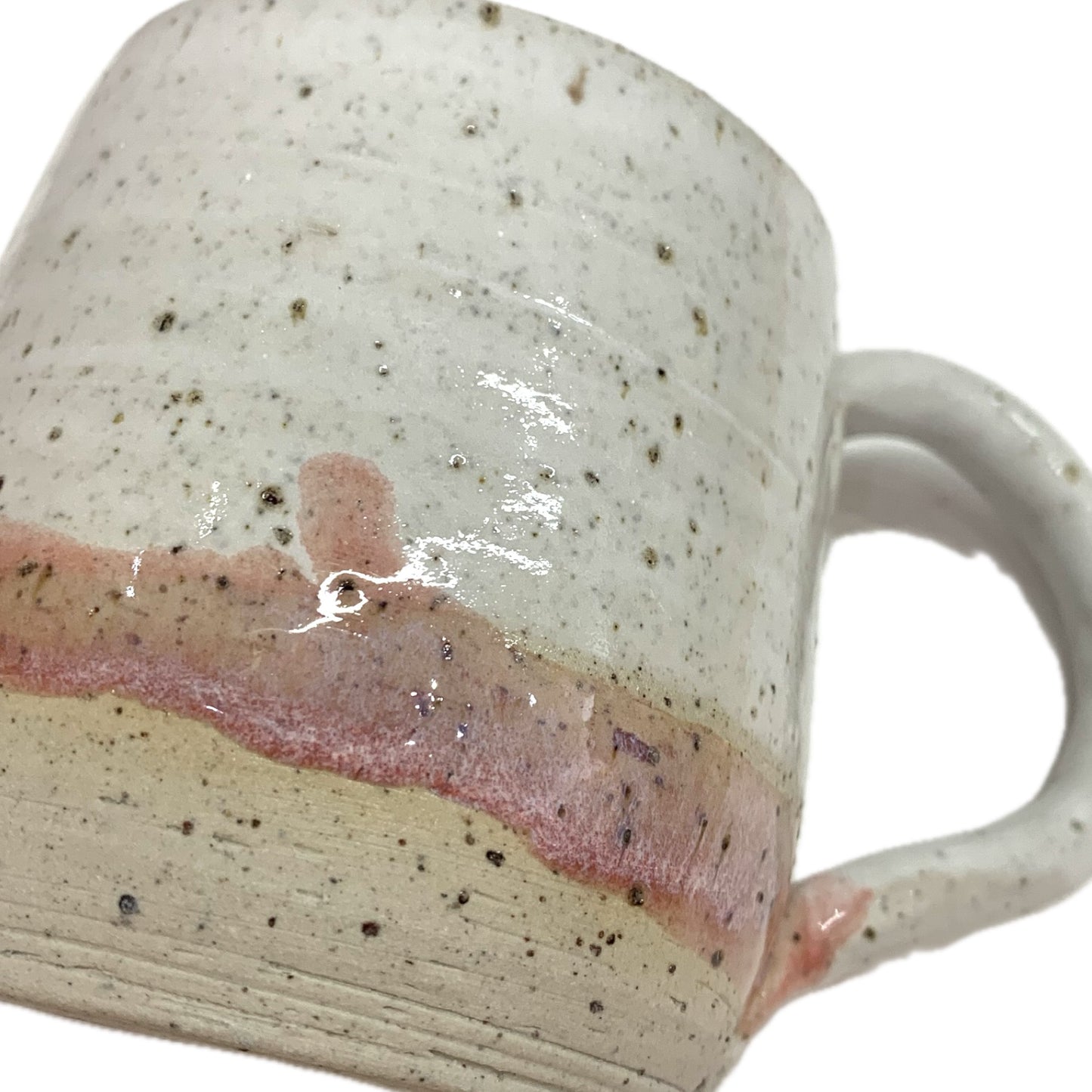 EARTH BY HAND- Pink & White Glazed Mugs