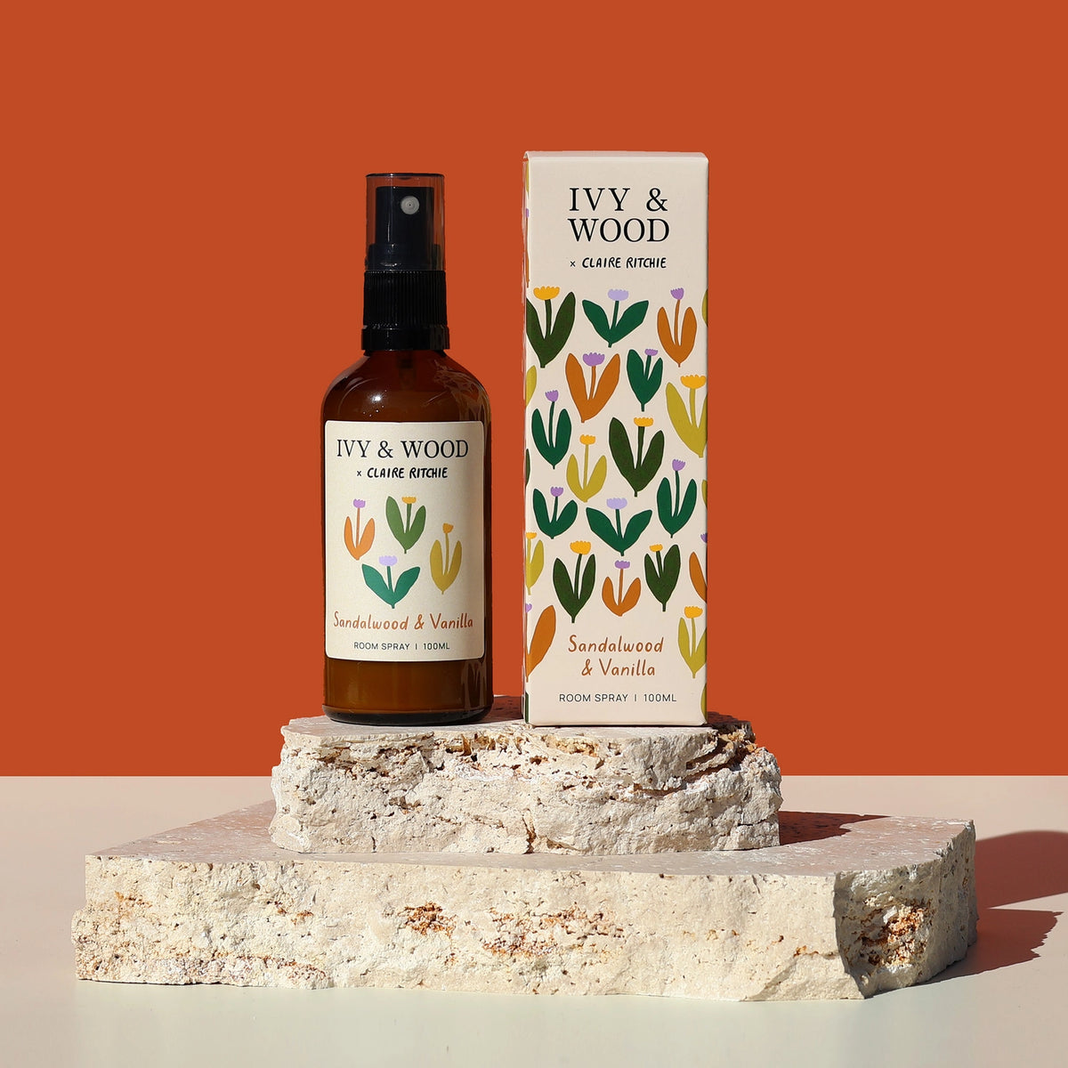 IVY & WOOD - Sandalwood & Vanilla Room Spray - Bloom X Claire Ritche Limited Edition