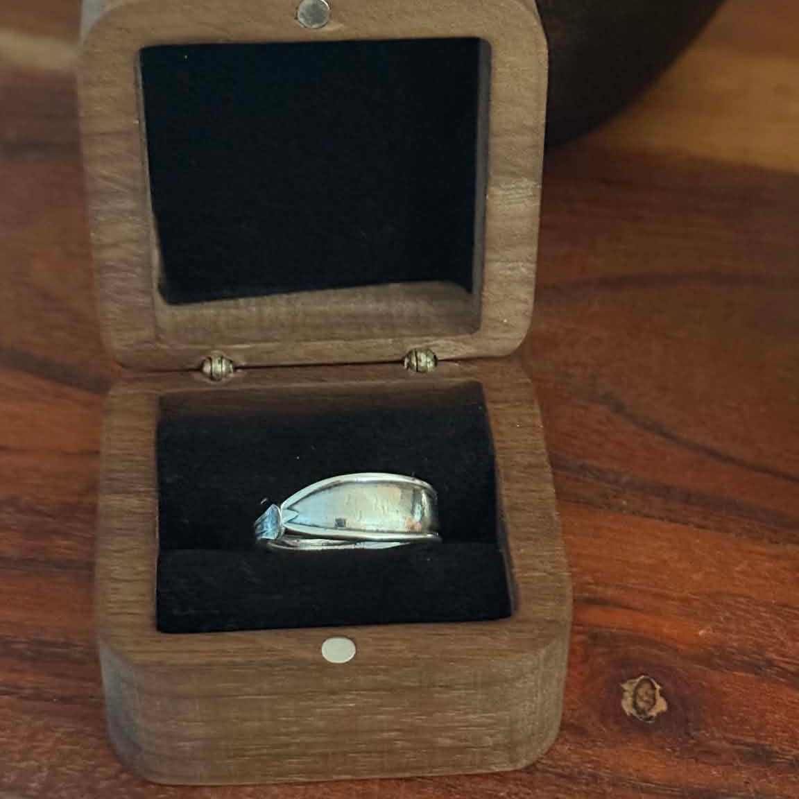 MOLLY MADE - 'Demitasse' Vintage Spoon Handle Band Ring