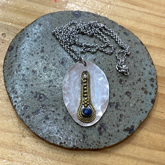 MOLLY MADE- "Textured Spoon" Pendant Necklace