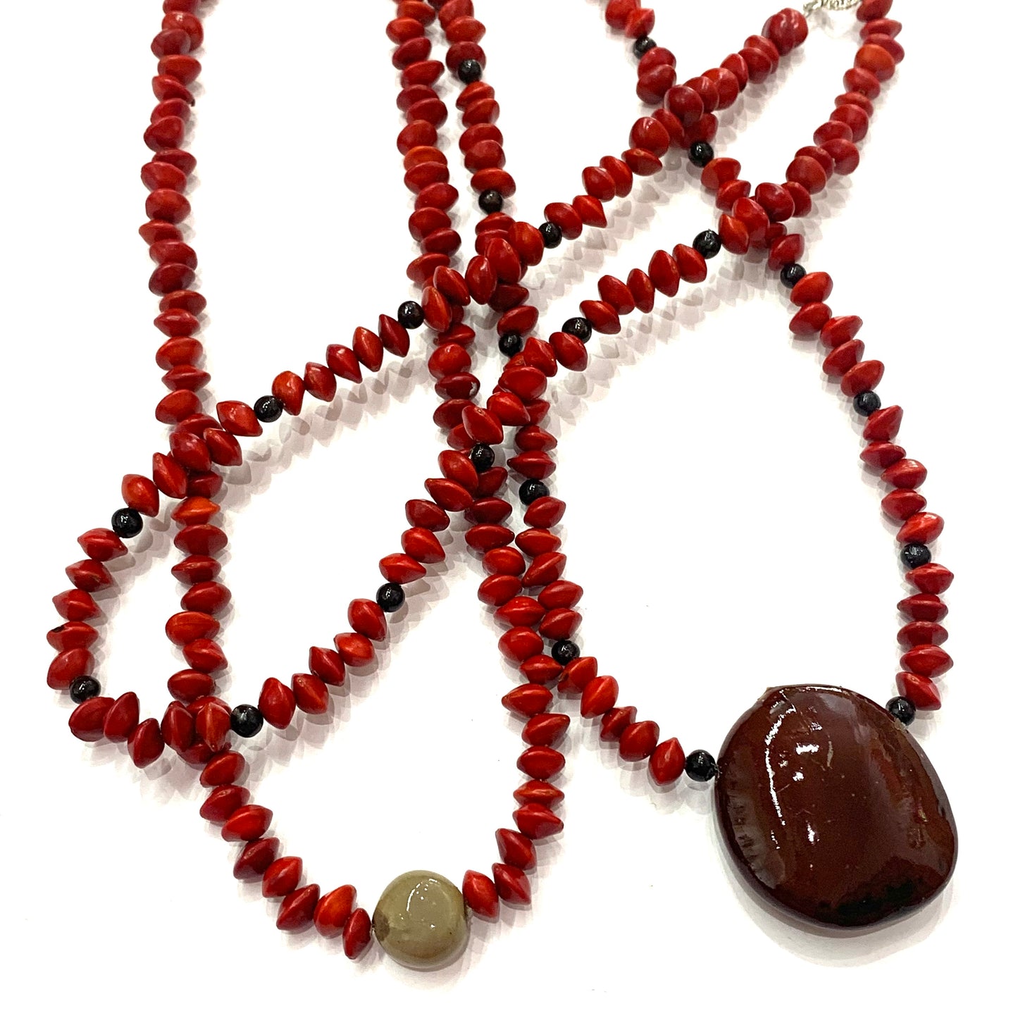 MICHELLE WEARE - Indigenous Seed Necklaces- Red & Black