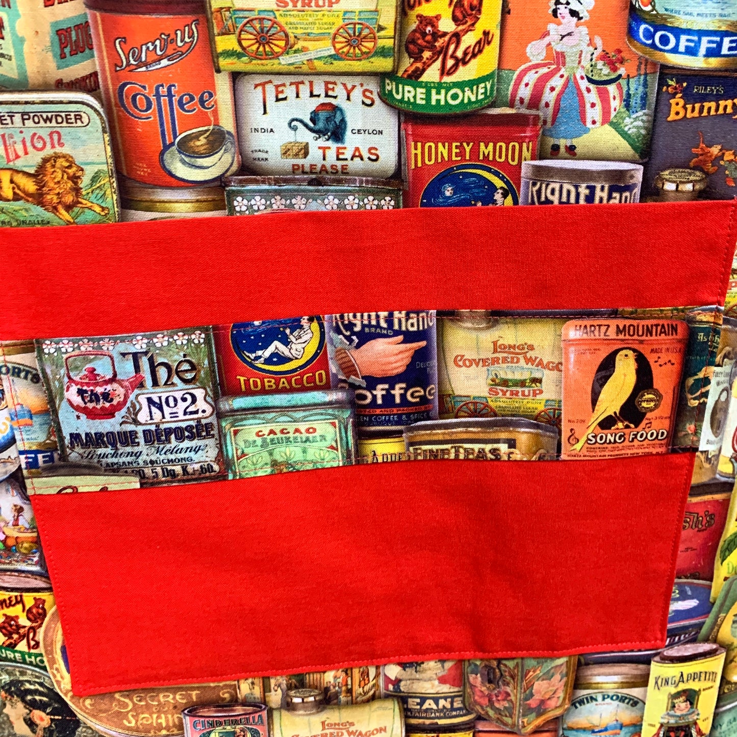 MUMMA WHOOPEE - "Vintage Tins" FABRIC APRON