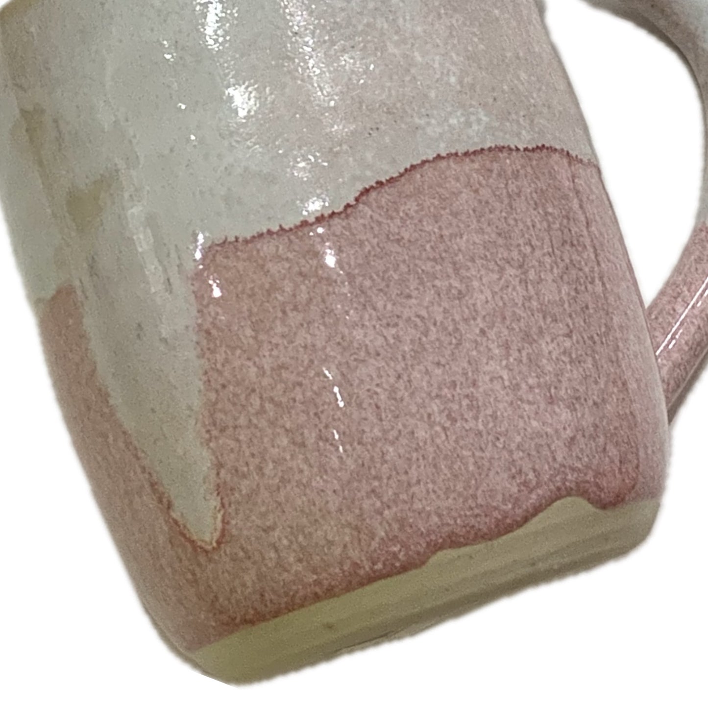 EARTH BY HAND- Pink & White Glazed Mugs