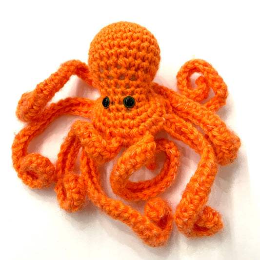 BEAKNITS- CROCHETED OCTOPUS - Orange