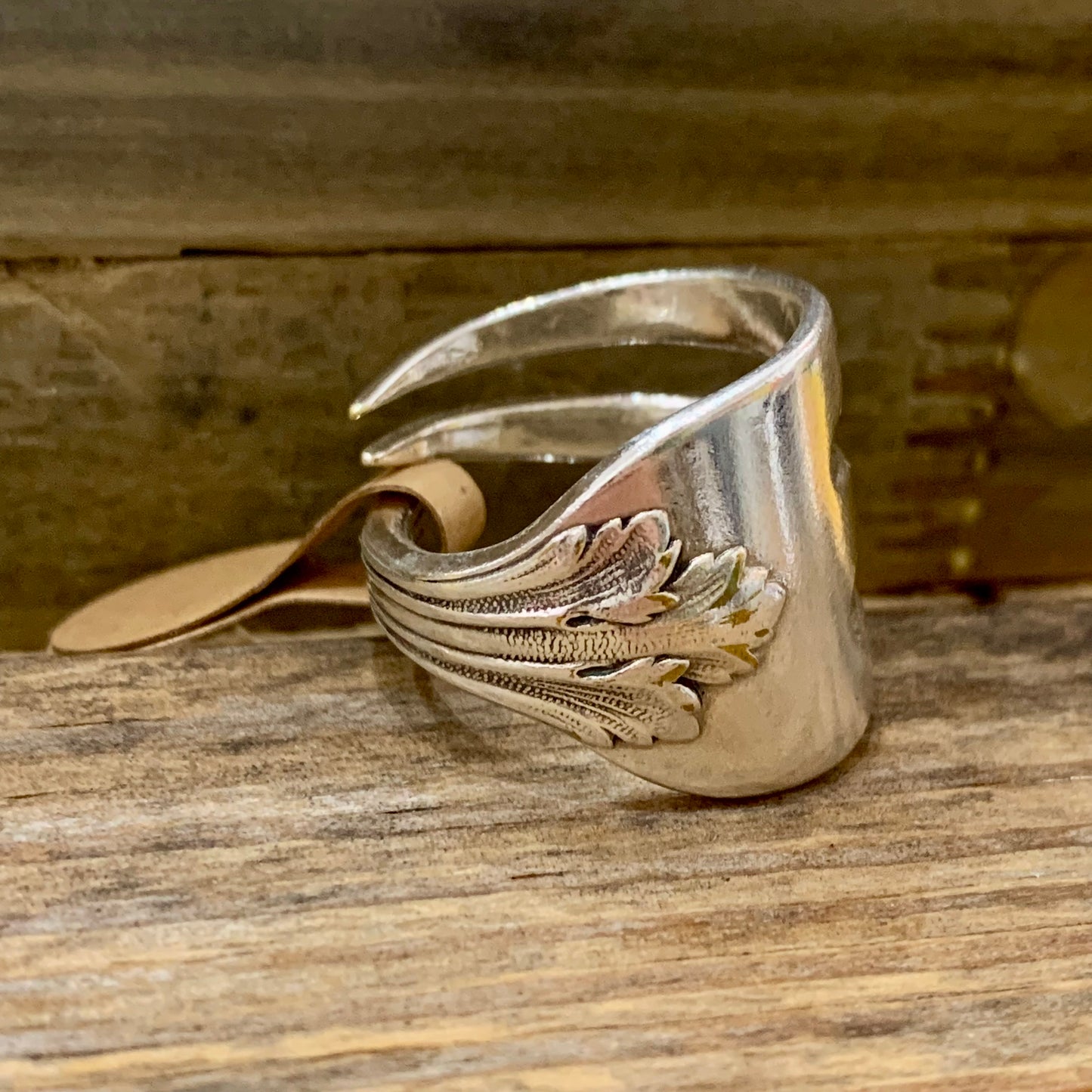 MOLLY MADE- Fork Ring #2- Leaves