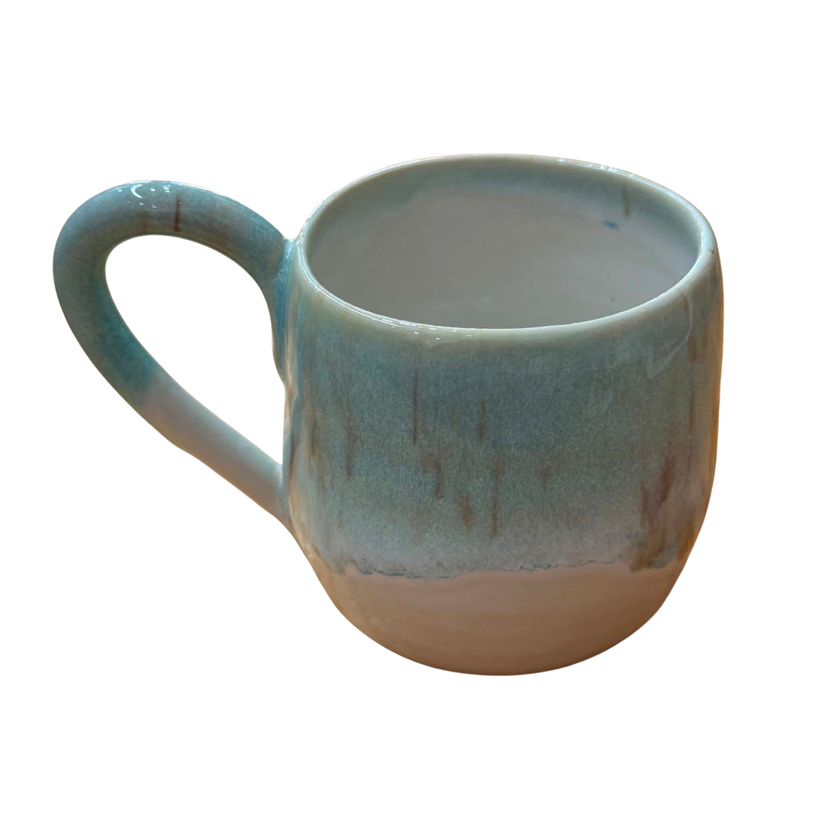EARTH BY HAND- Hand Painted Seafoam Glazed Mug
