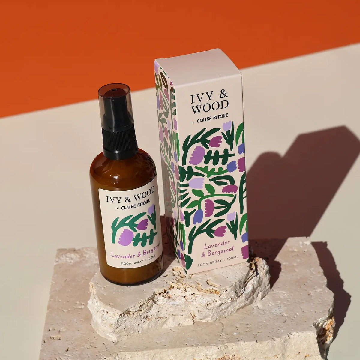 IVY & WOOD - Lavender & Bergamot Room Spray - Bloom X Claire Ritche Limited Edition