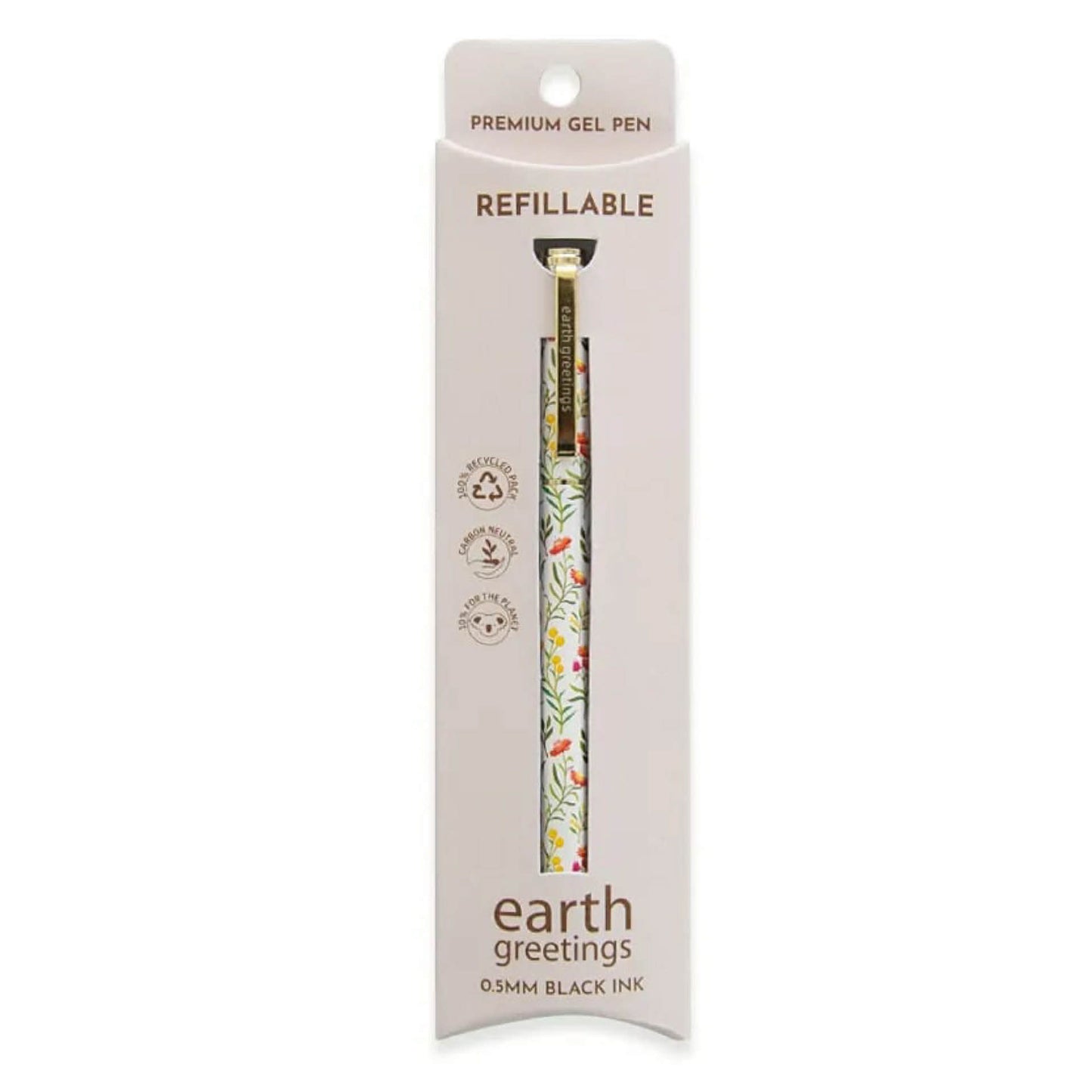 EARTH GREETINGS- Premium Refillable Metal Roller Pen - Everlasting Love - Negin Maddock