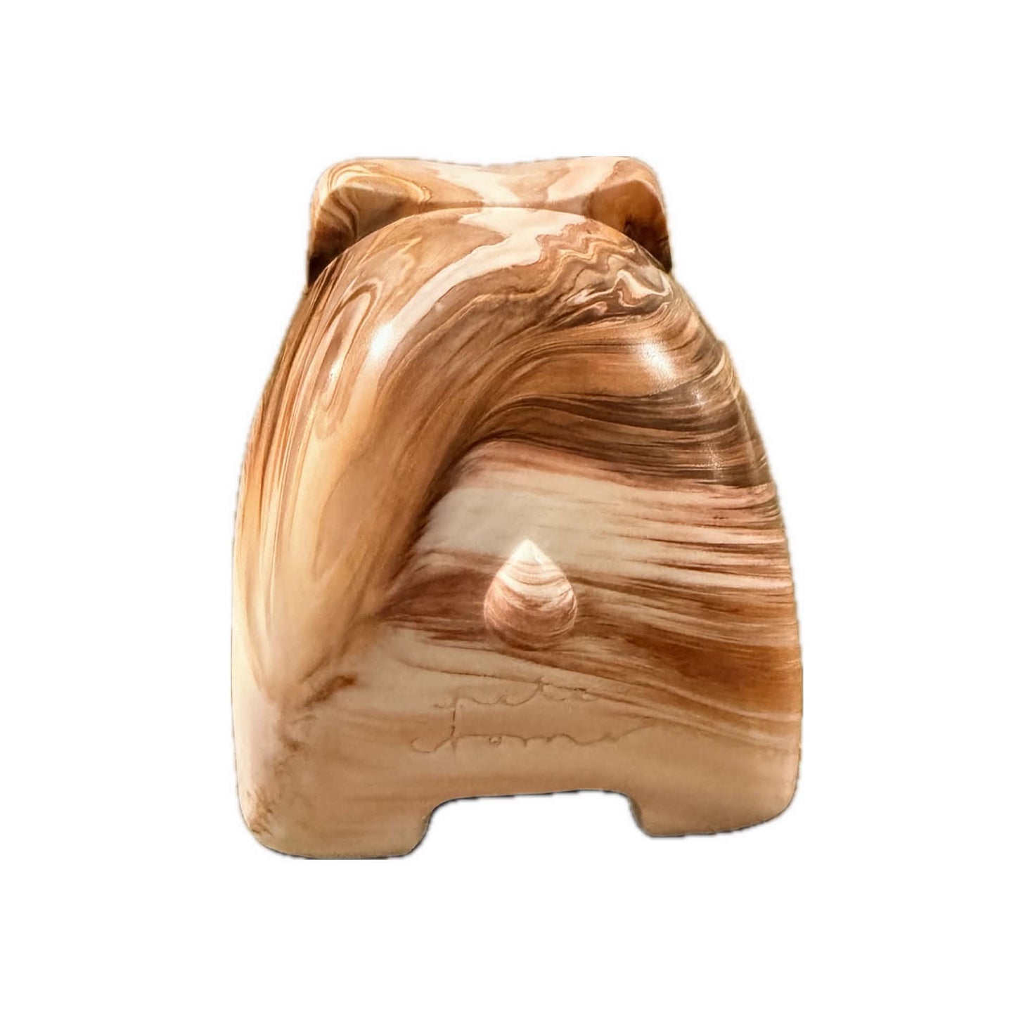 PETE CROMER - RESIN WOMBAT Natural #1 -- Salted Caramel