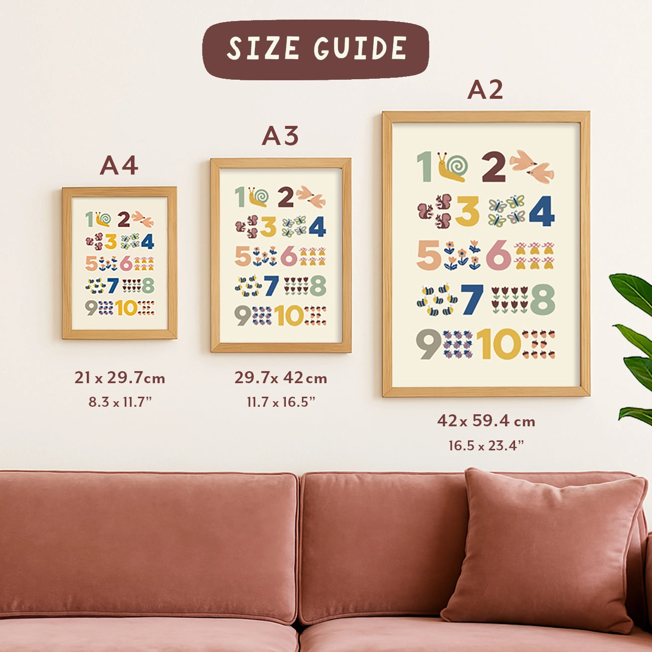 LAUREN SISSONS STUDIO- Babyccino - A3 Educational Kid's Wall Art