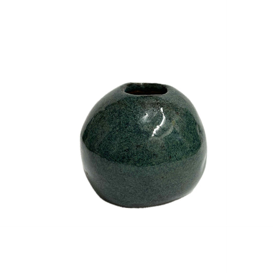 INSPIRED BY NATURE - Deep Harbour Round Vase – Green, Blue and Teal