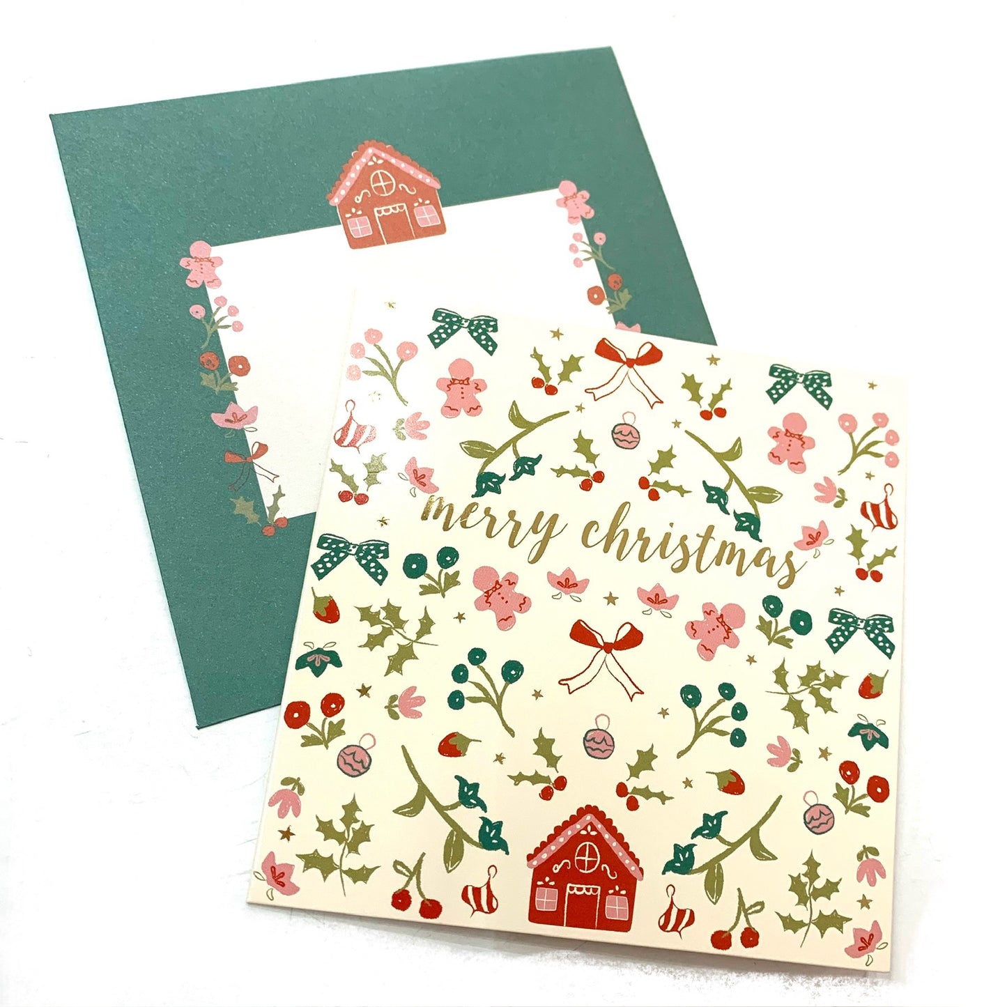 CANDLEBARK CREATIONS - "Christmas Wallpaper"- Box of 10 Cards