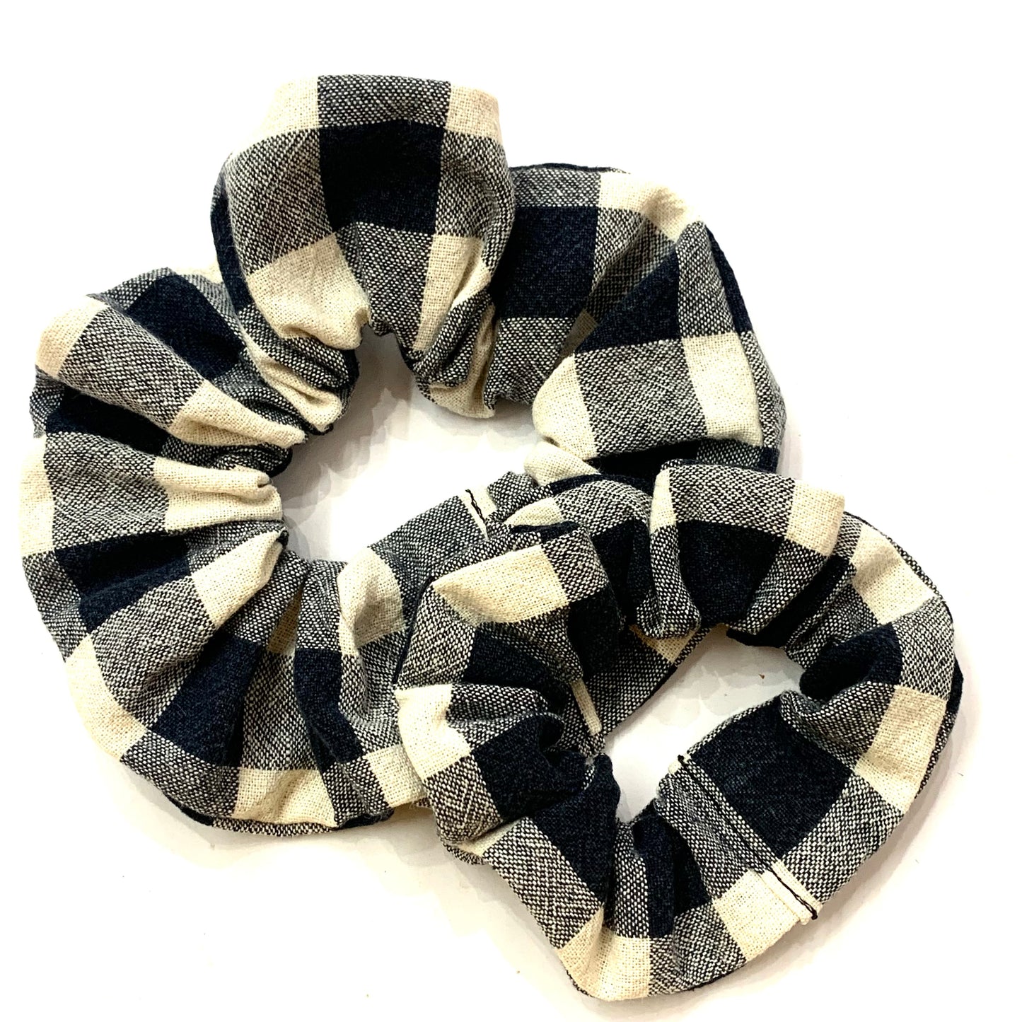 MAKIN' WHOOPEE - "Black Check" REGULAR SCRUNCHIES