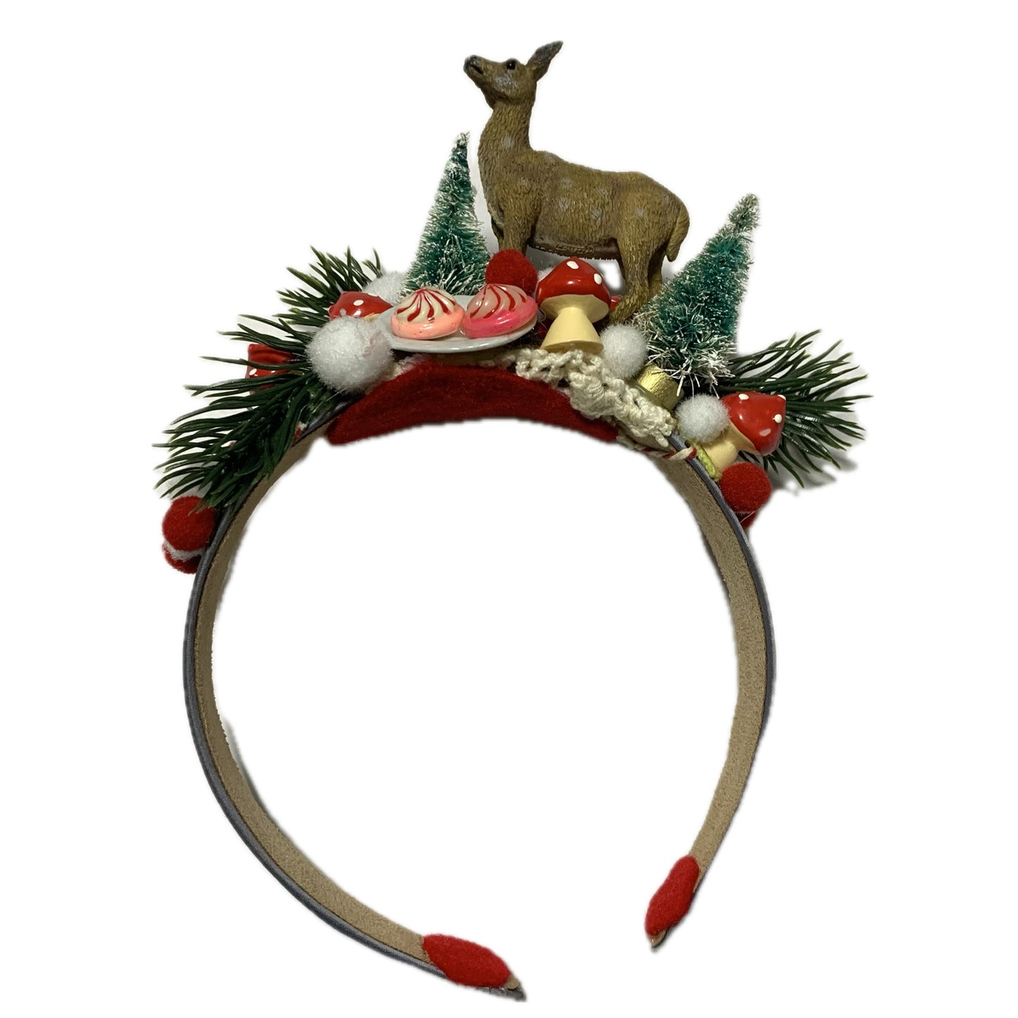 THIS BIRD HAS FLOWN- "WOODLAND DEER" MEDIUM CHRISTMAS HEADBAND