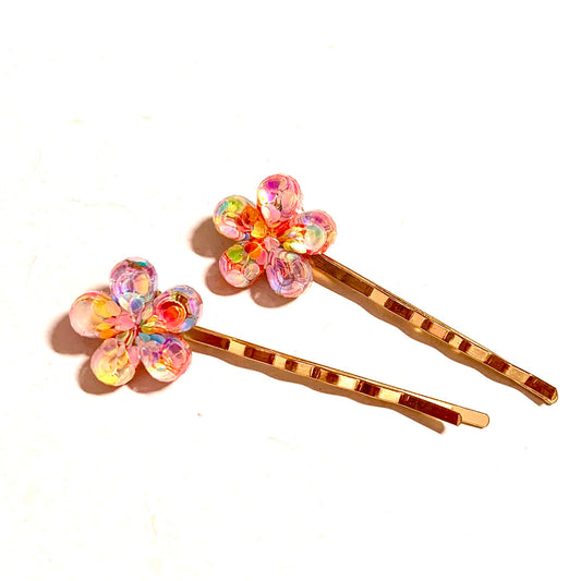THIS BIRD HAS FLOWN - Confetti Flowers- Hair Pins