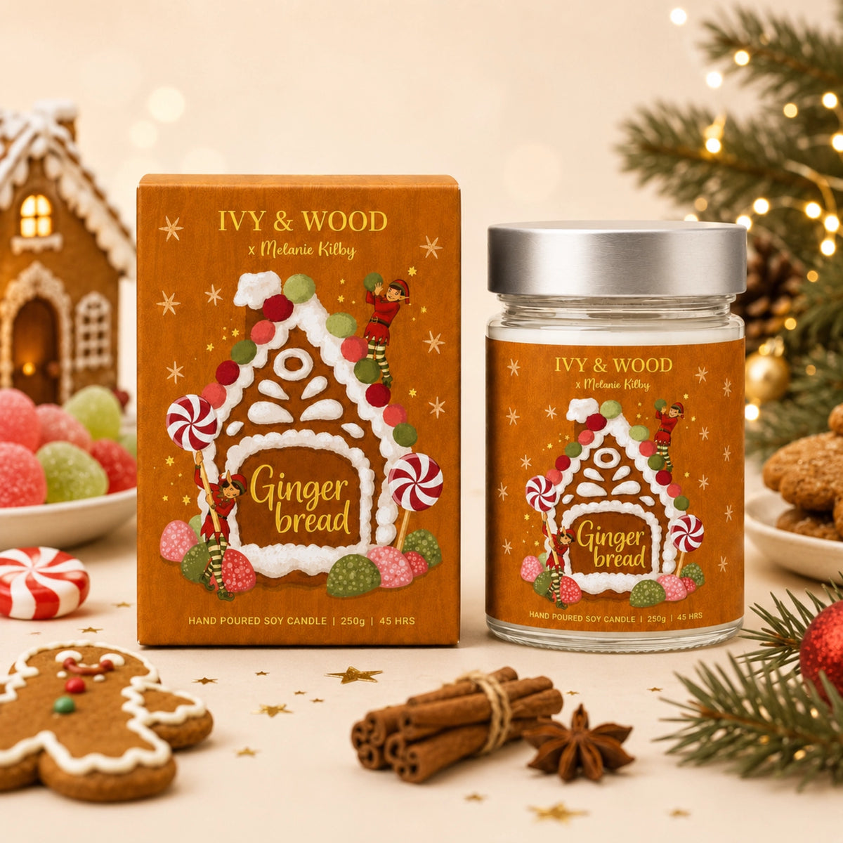 IVY & WOOD - "Gingerbread"-Limited Edition Christmas Candle