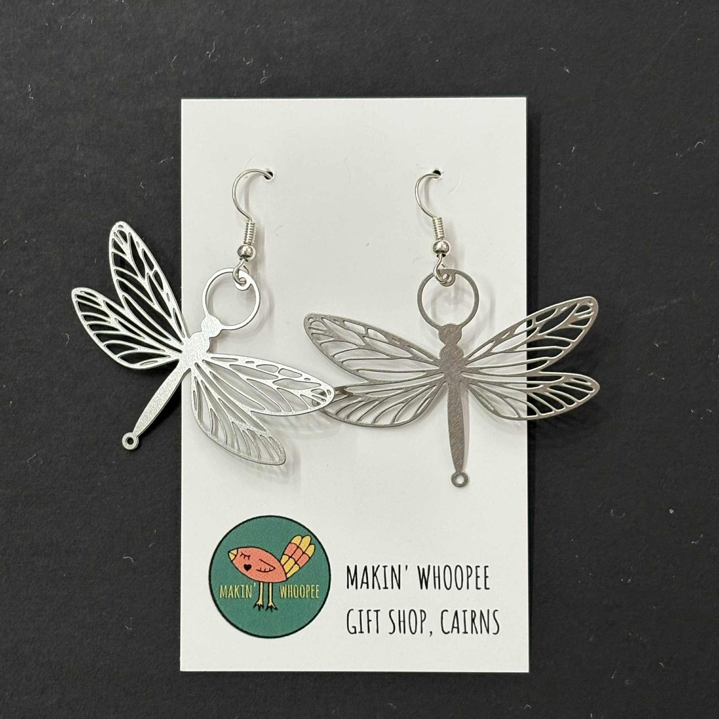 MAKIN' WHOOPEE - "Dragonflies" Stainless Steel Earrings