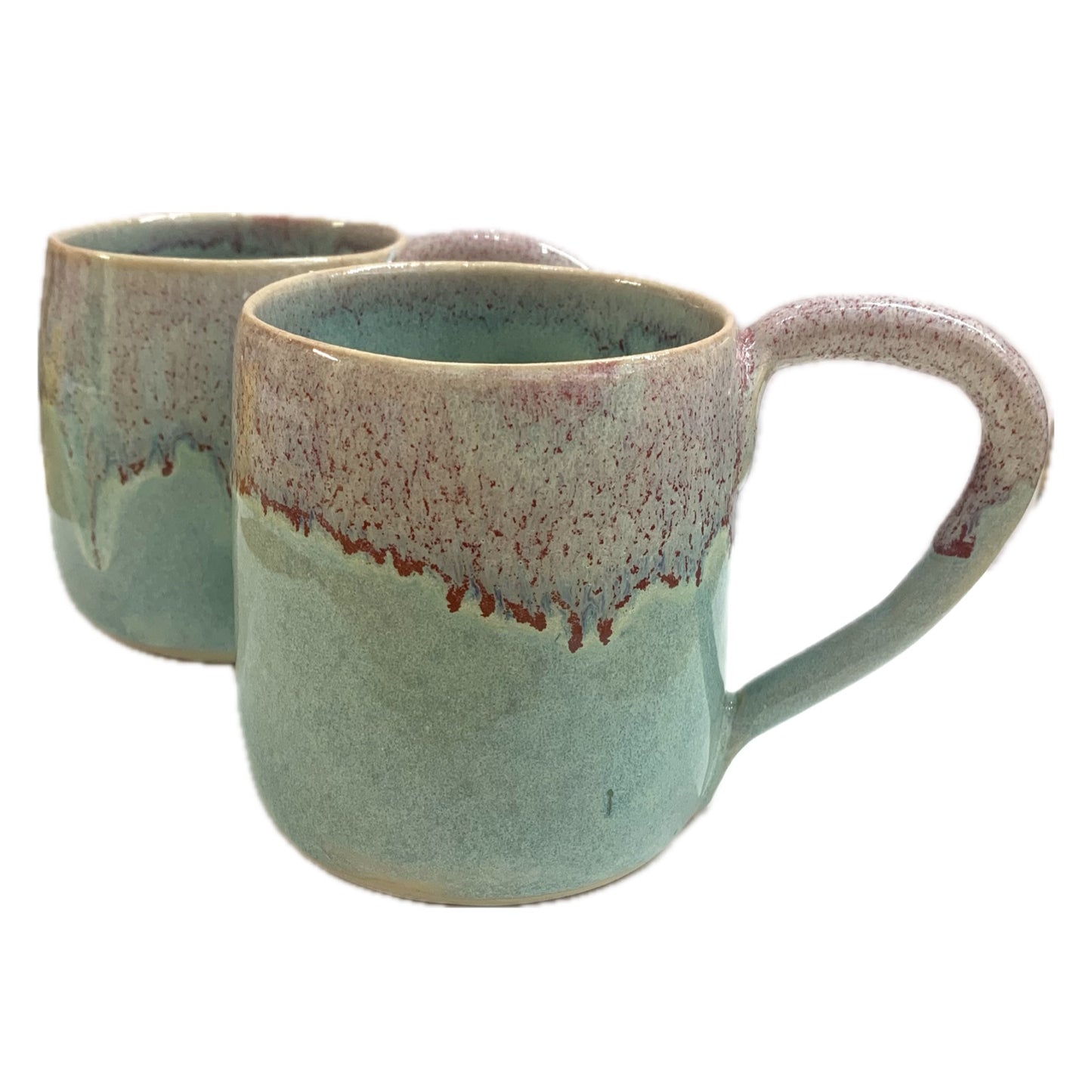 EARTH BY HAND- Pink & Blue Glazed Mugs