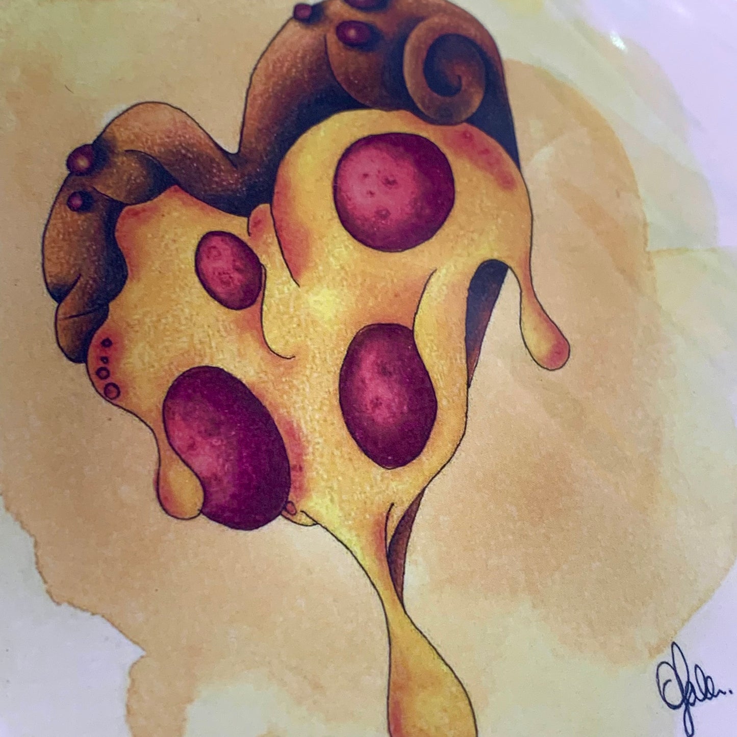 DONNA K CREATIONS- A4 ART PRINTS- Pizza Lover