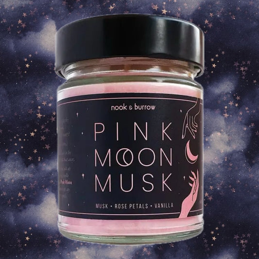 NOOK & BURROW- "Pink Moon Musk"- Candle