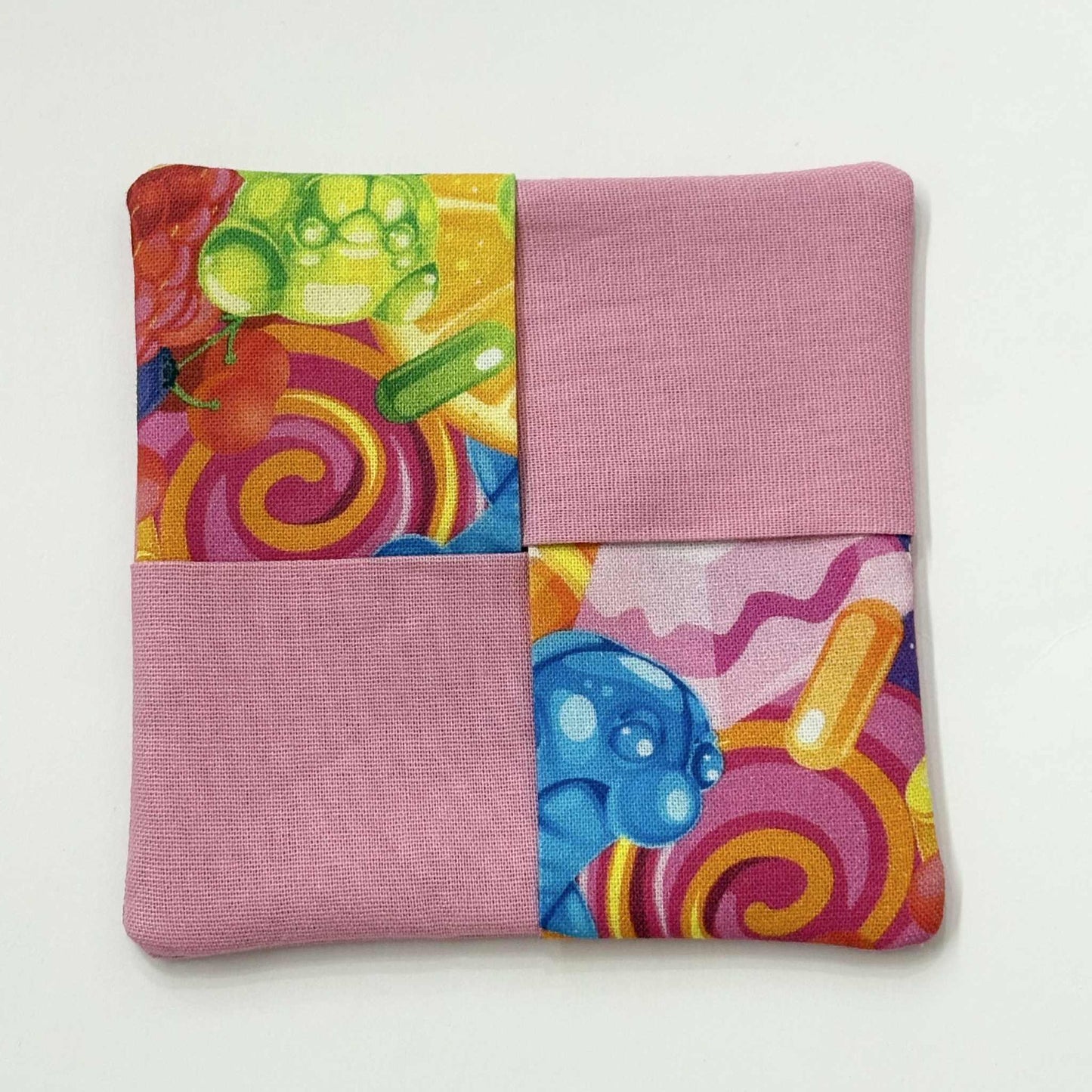 MUMMA WHOOPEE- SINGLE WINE GLASS SLIPPER/COASTERS- Lollies & Pink