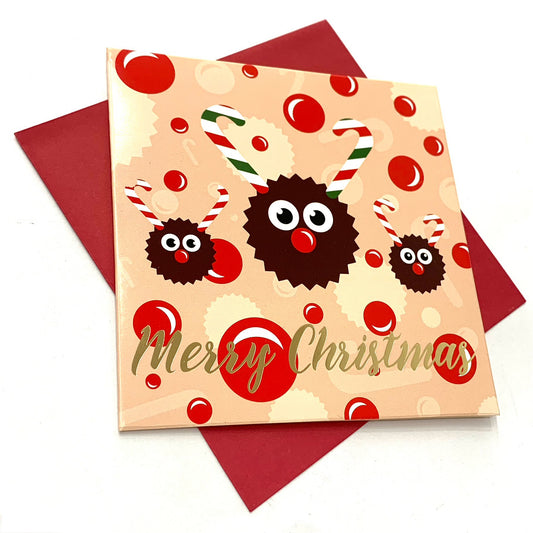 CANDLE BARK CREATIONS - "Nosy Reindeer"- Single Card