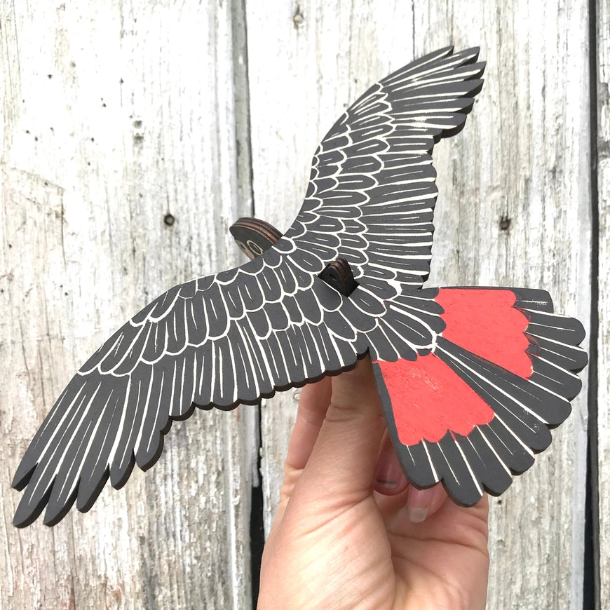 BRIDGET FARMER PRINTMAKER- Black Cockatoo Mobile- Male