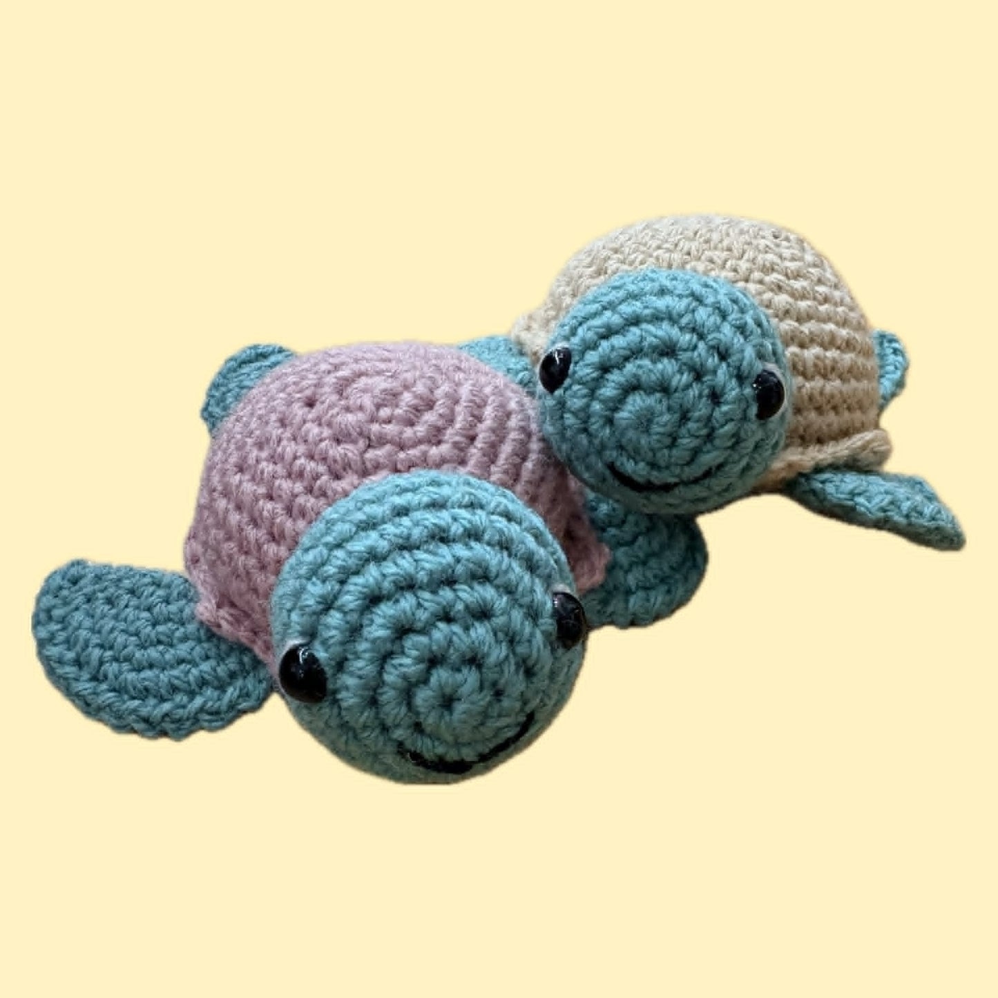 BEAKNITS-Crocheted Turtle - Sandy Shell