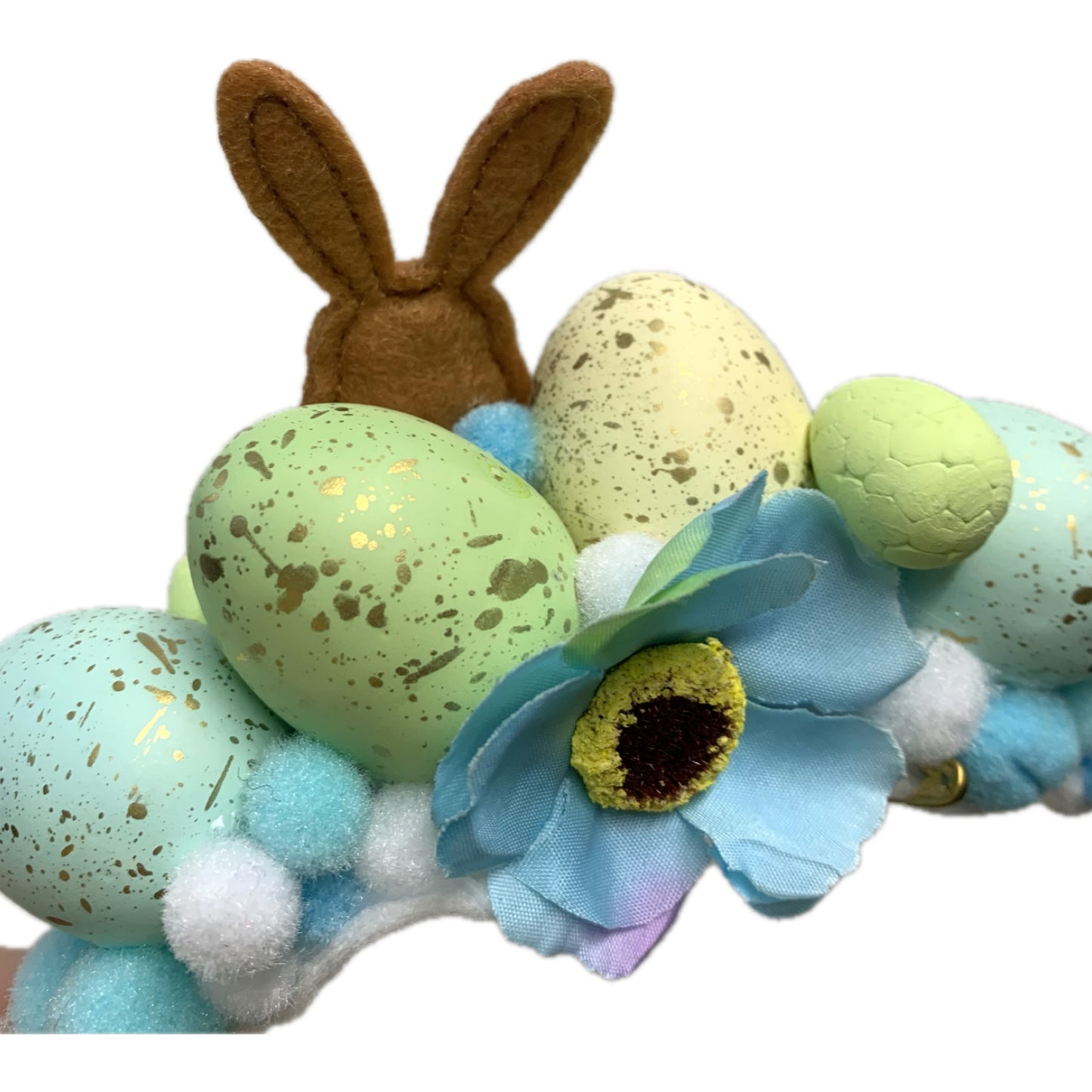 THIS BIRD HAS FLOWN- EASTER EGGS- Blues & Greens- MEDIUM HEADBAND